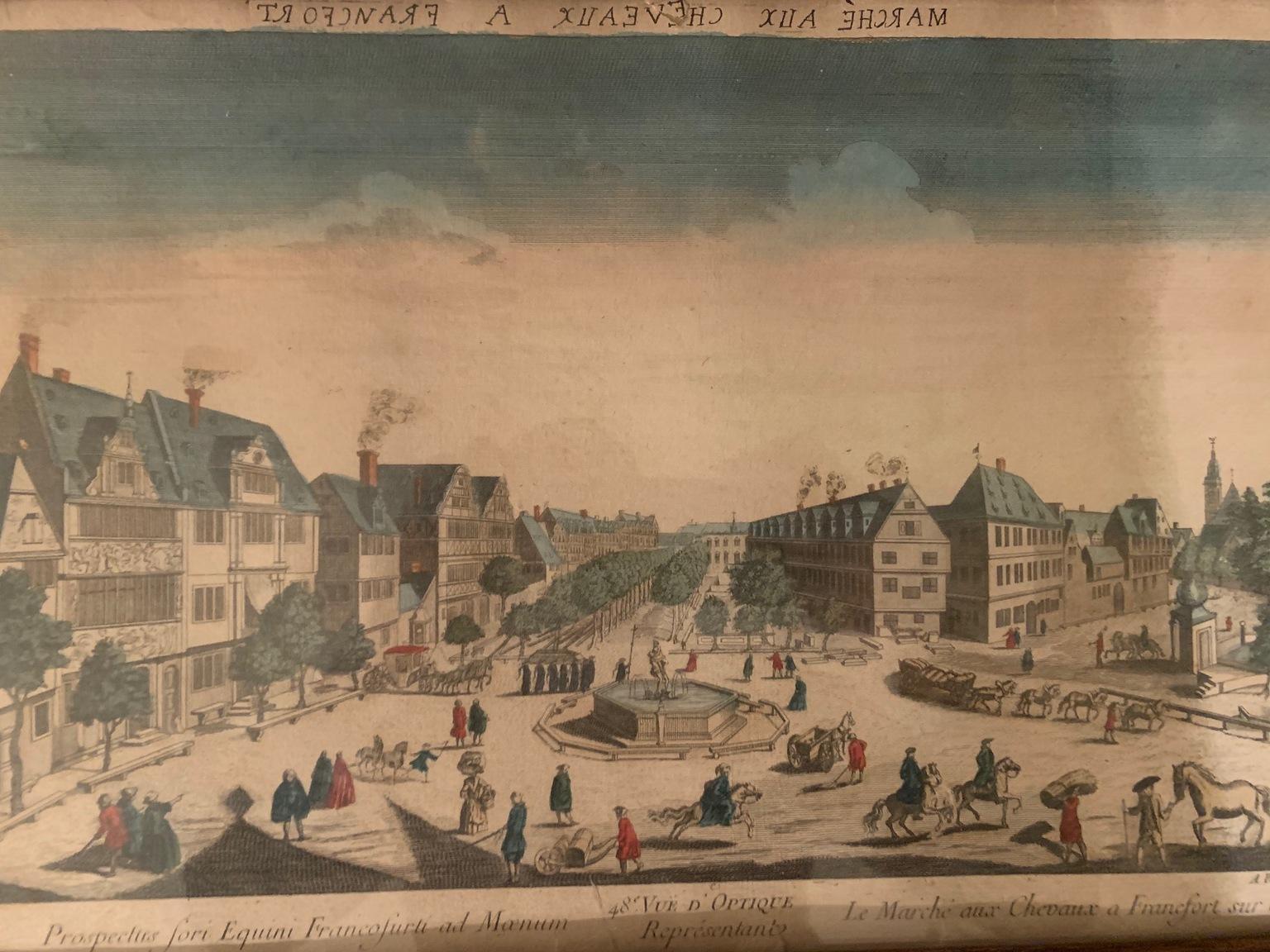 Set of Six 18th Century Hand Colored Engravings 3