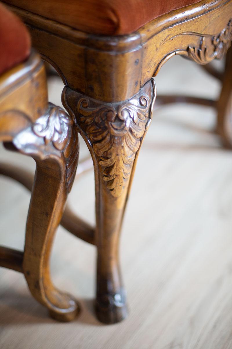Set of Six 18th Century Walnut Chairs 12