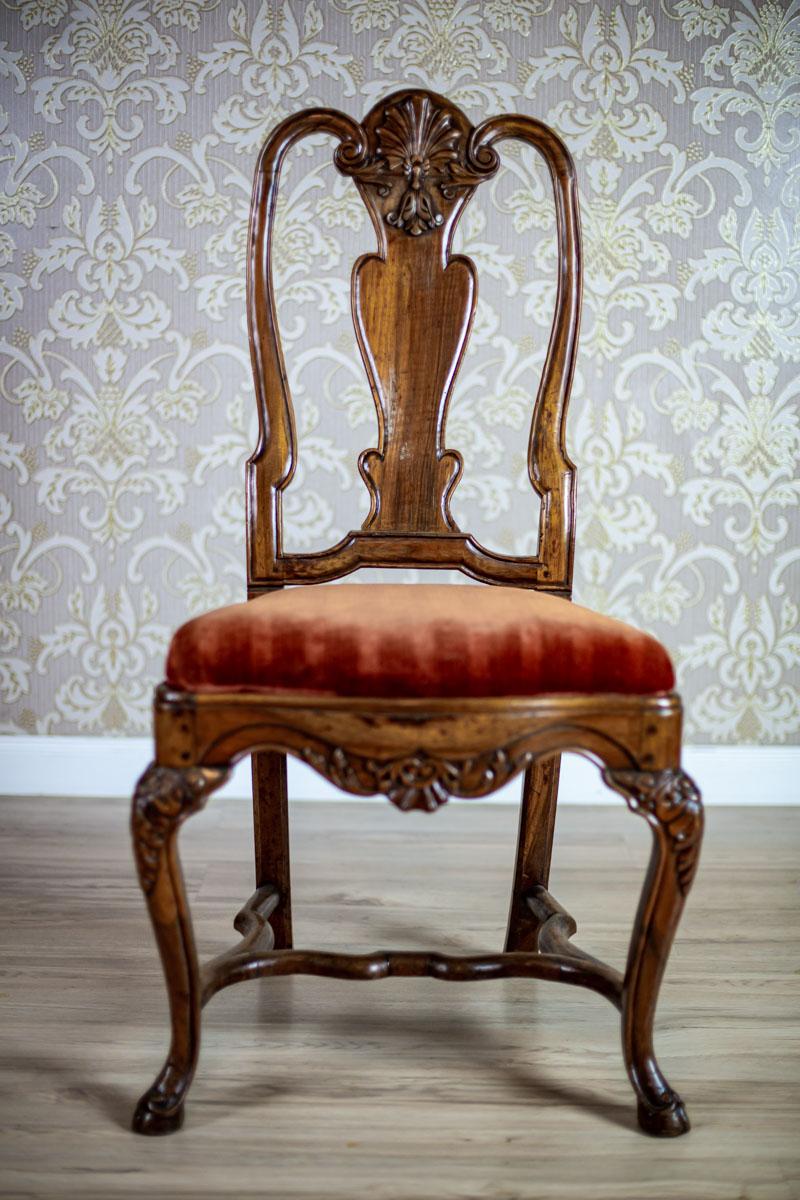 Portuguese Set of Six 18th Century Walnut Chairs