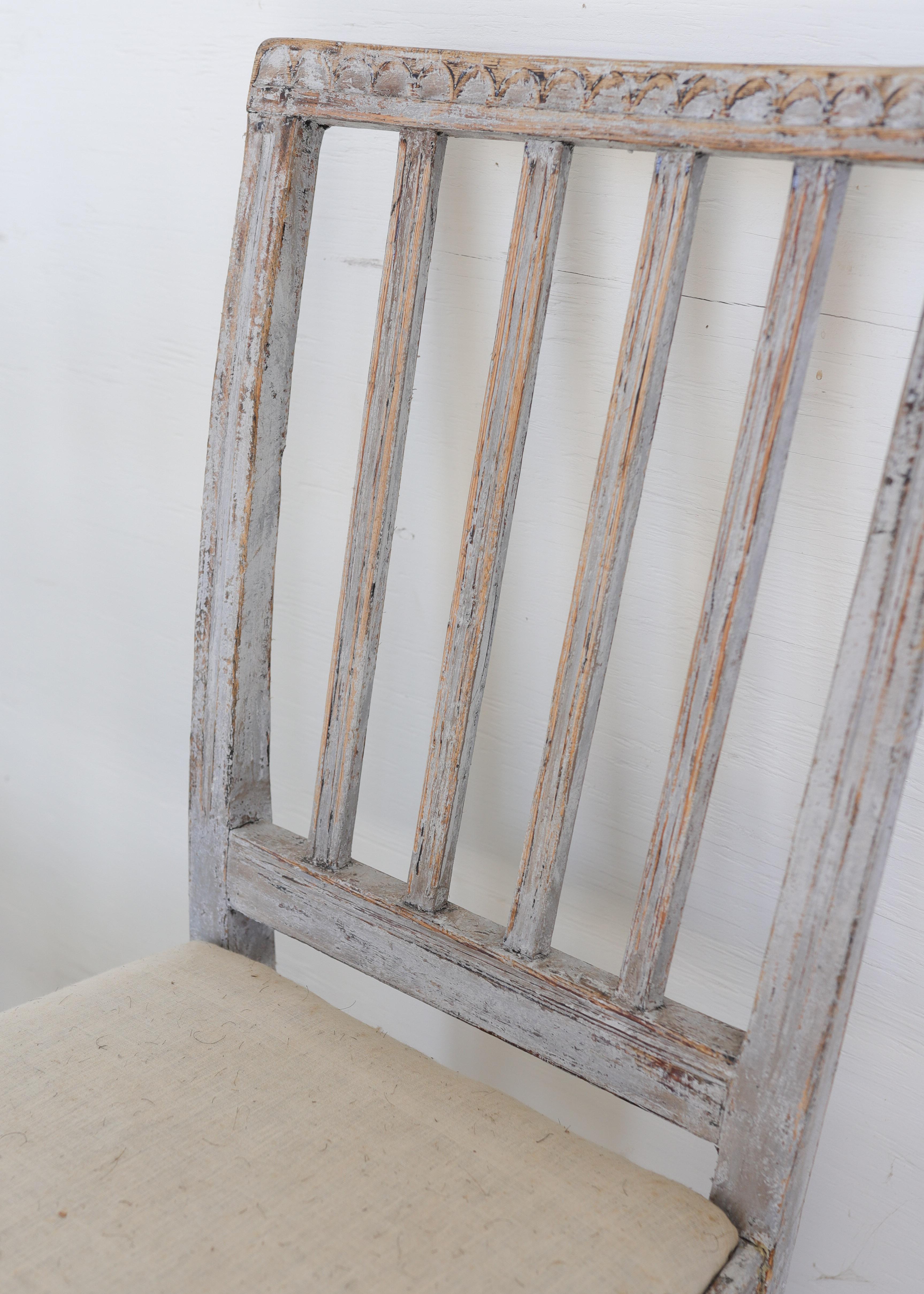 Set di sei sedie gustaviane svedesi del 18° secolo in vendita 4