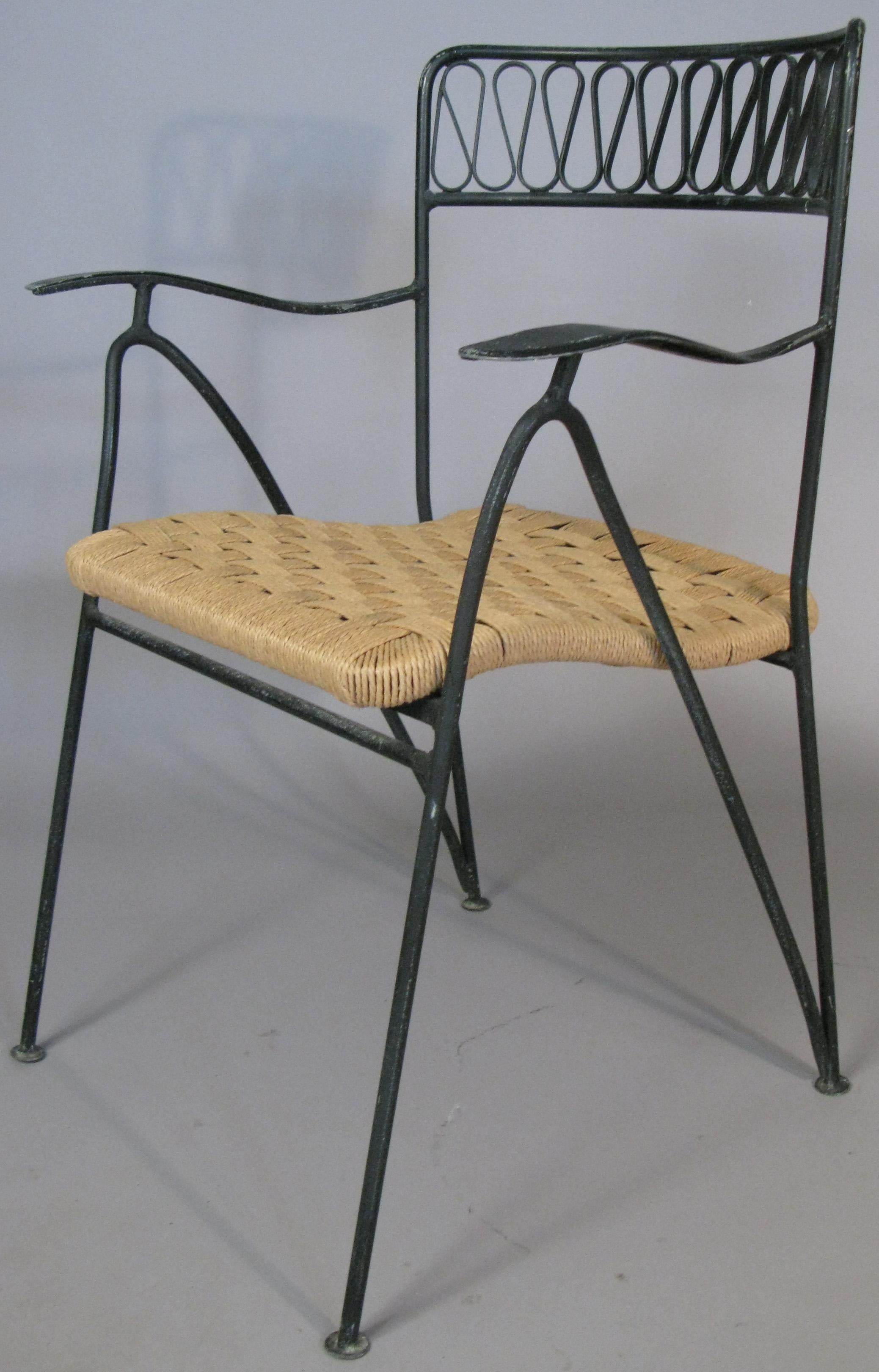 Mid-Century Modern Set of Six 1950s Dining Chairs by Tempestini for Salterini