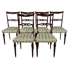 Set of Six 1950s Dining Room Chairs