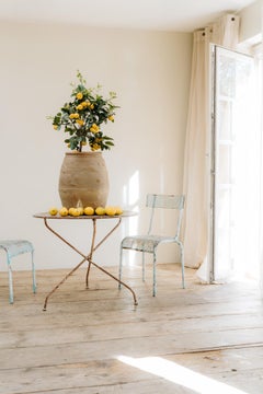 set of six 1950's René Malaval perforated metal chairs ...