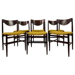 Ensemble de six chaises de salle à manger des années 1960 par Gianfranco Frattini