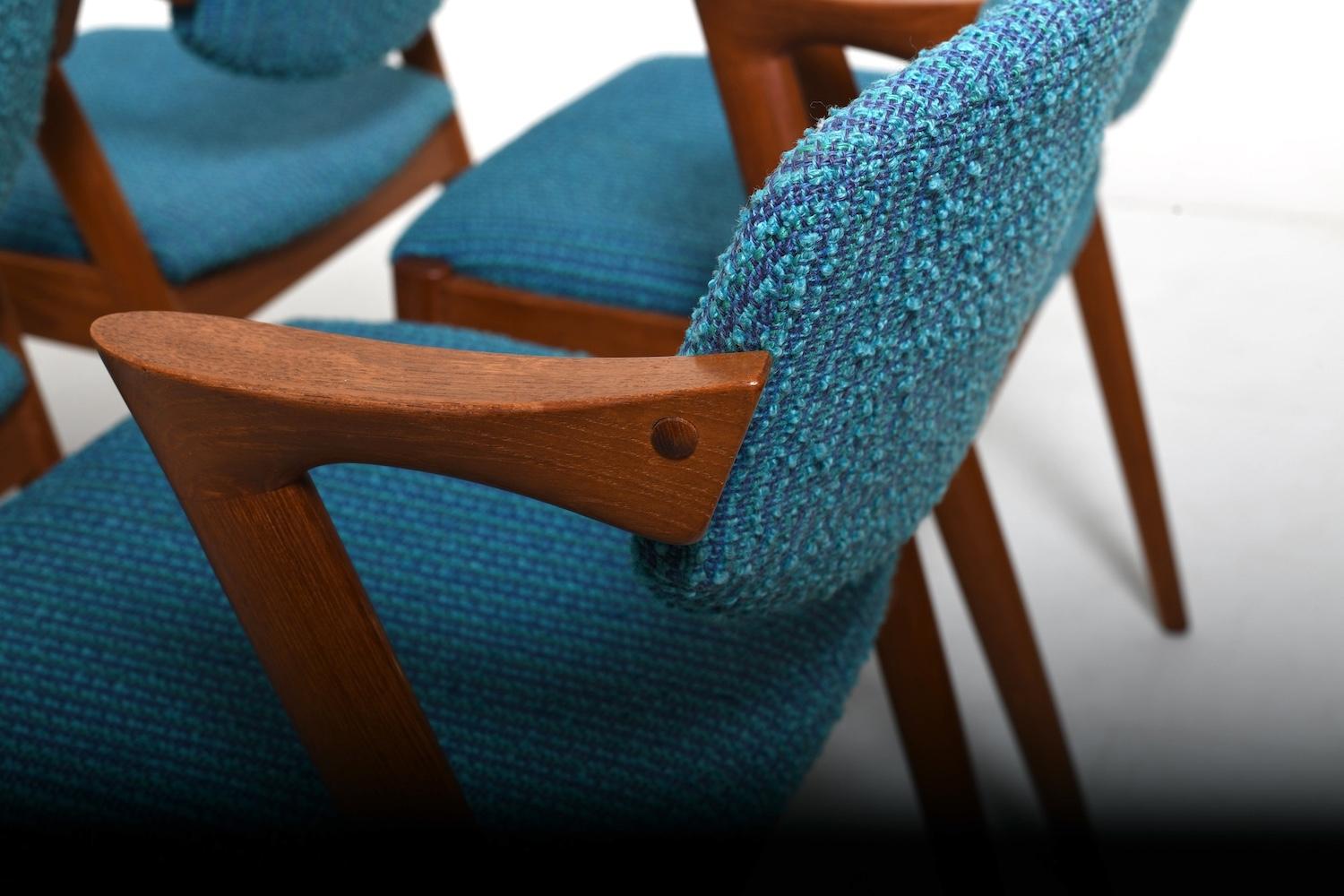 Set of six 1960s Kai Kristiansen Teak Z-Chairs 3