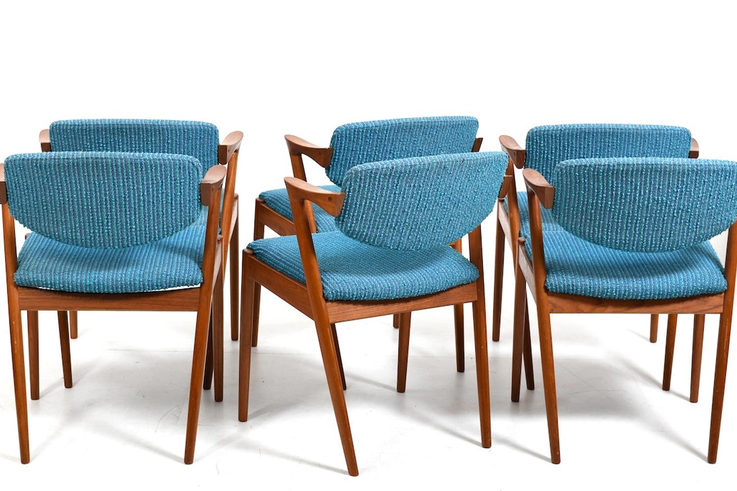 Set of six 1960s Kai Kristiansen Teak Z-Chairs 4