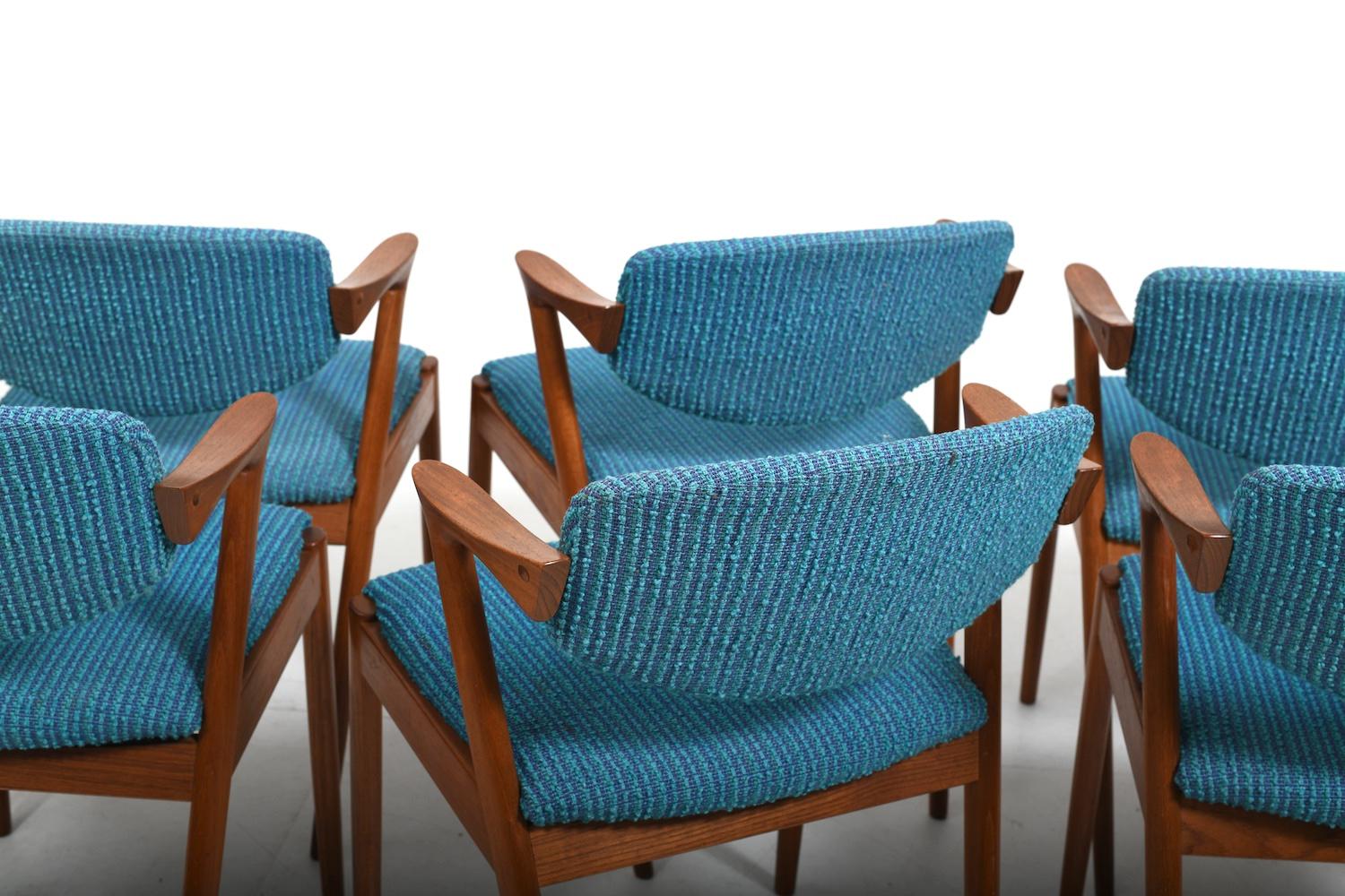 Set of six 1960s Kai Kristiansen Teak Z-Chairs 5