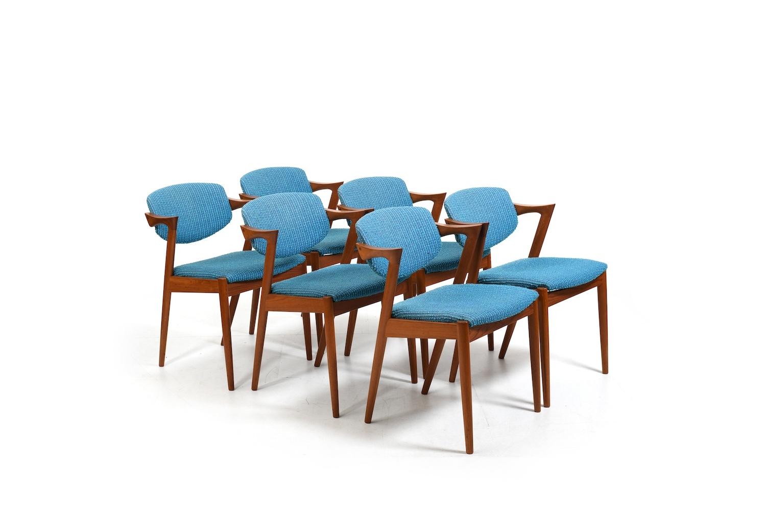 Set of six (6) fine Kai Kristiansen 