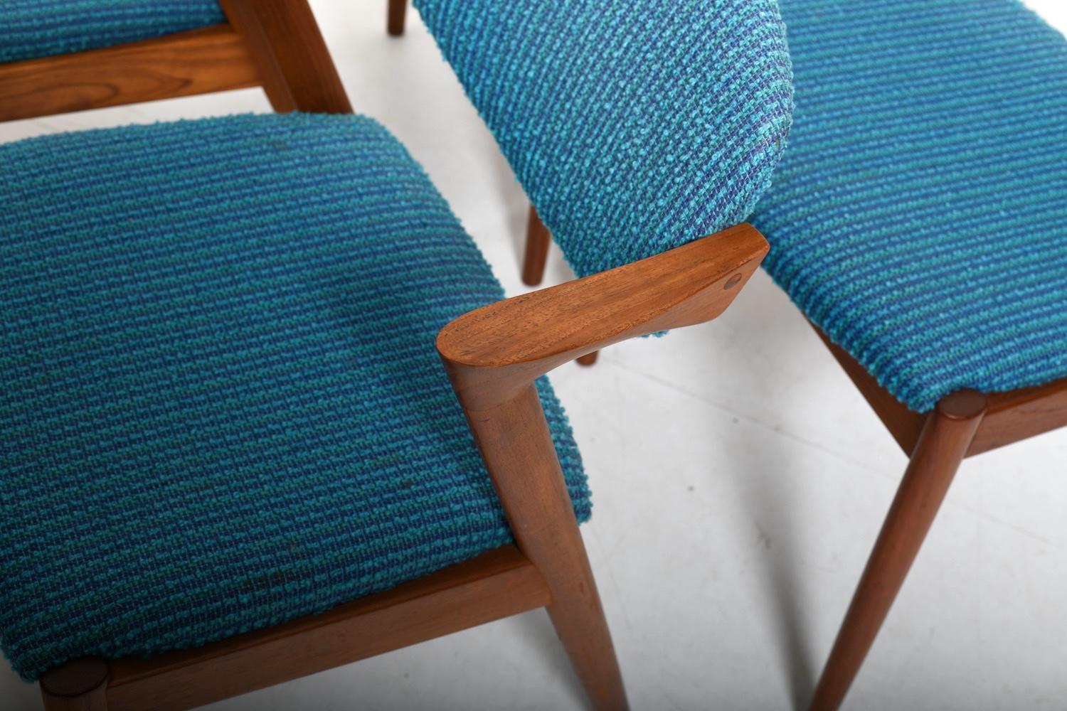20th Century Set of six 1960s Kai Kristiansen Teak Z-Chairs