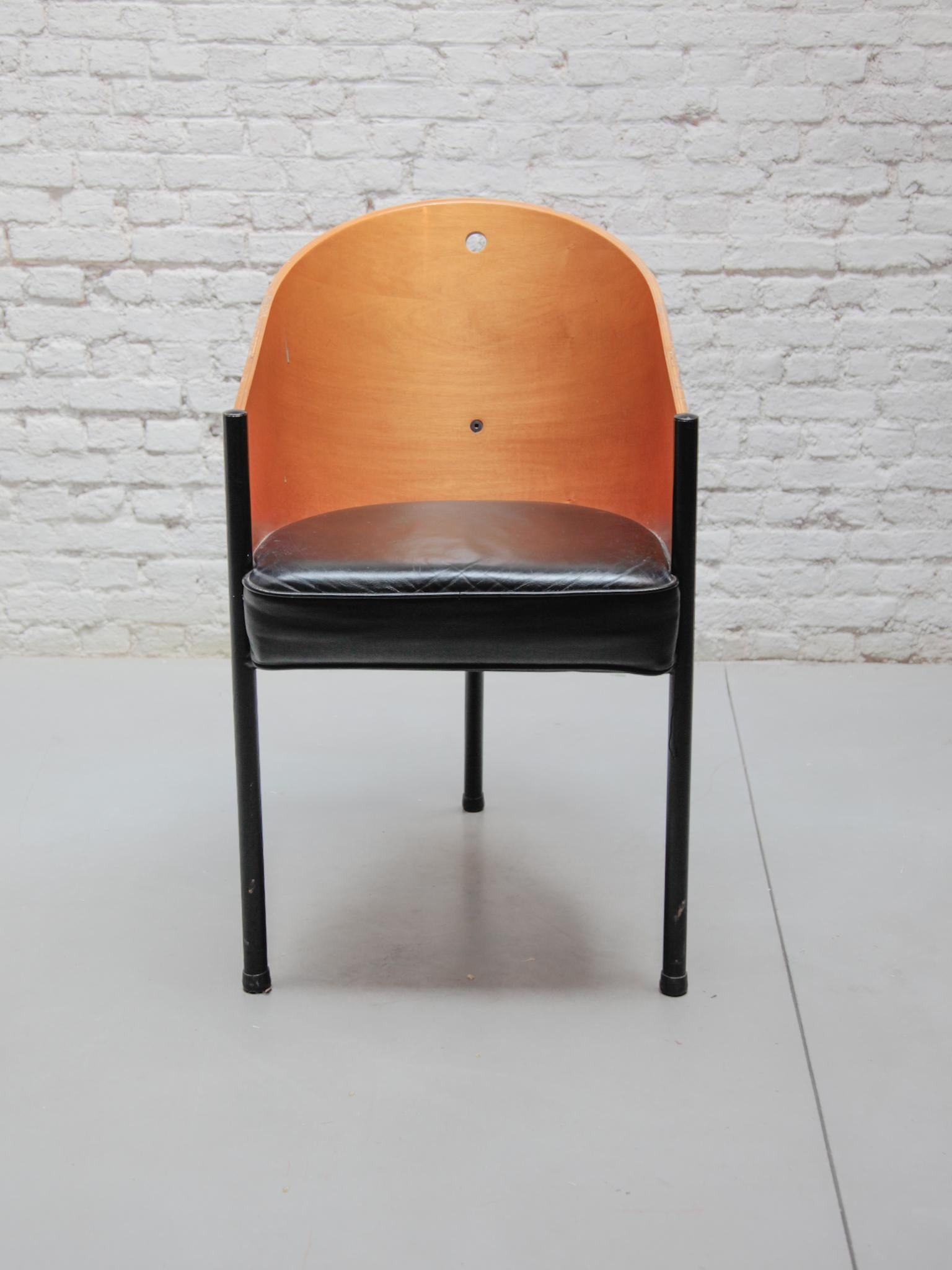 Set of SIX 1980s 'Costes' Dining-Chairs by Philippe Starck for Driade, Italy In Good Condition In Antwerp, BE