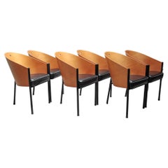 Set of SIX 1980s 'Costes' Dining-Chairs by Philippe Starck for Driade, Italy