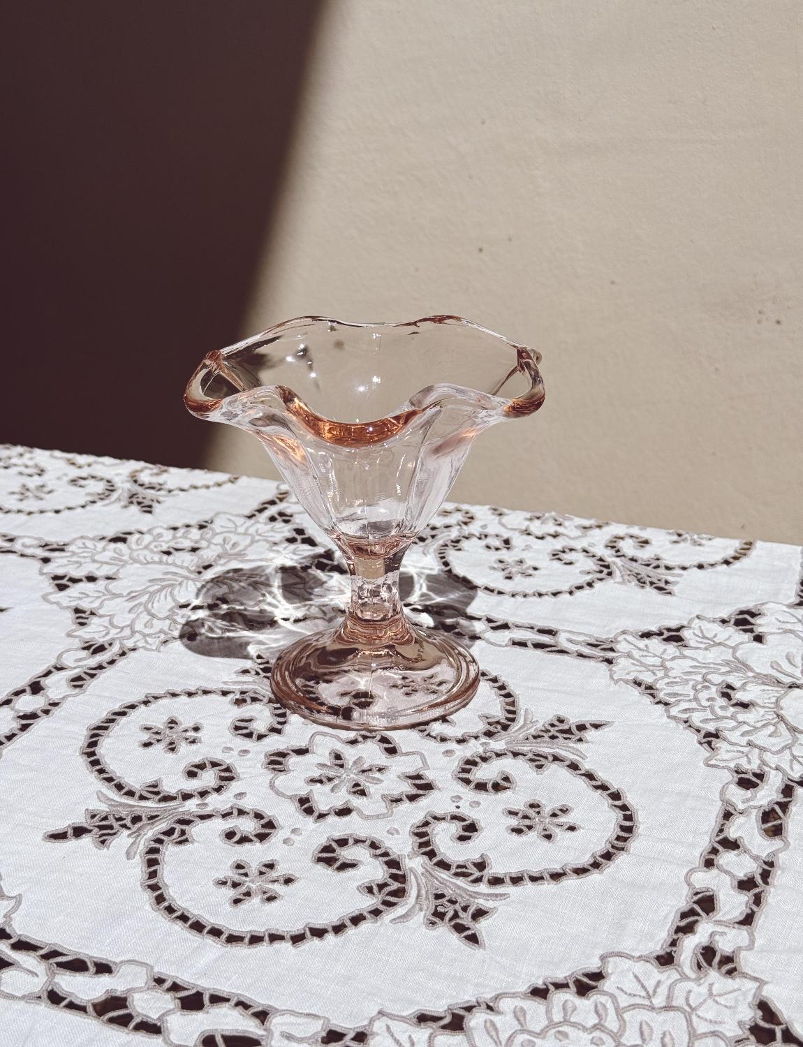 Sechser-Set 1980er Jahre italienische klassische rosa Gelato-Schalen im Zustand „Gut“ im Angebot in Florence, Tuscany