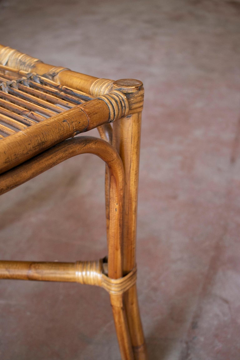 Set of Six 1980s Spanish Woven Wicker Chairs For Sale at 1stDibs 1980