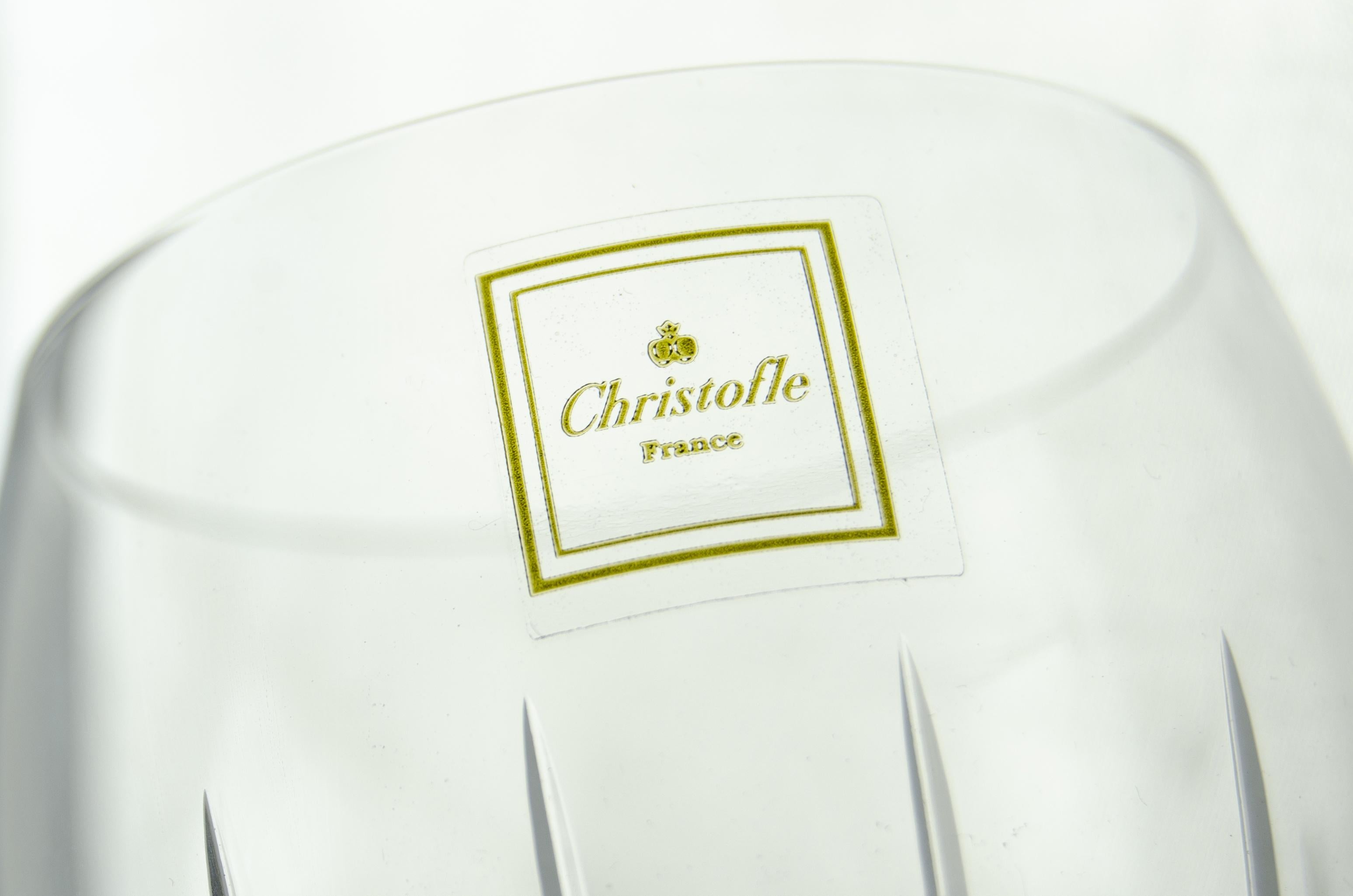 Moulé Ensemble de six verres à vin blanc en cristal soufflé 