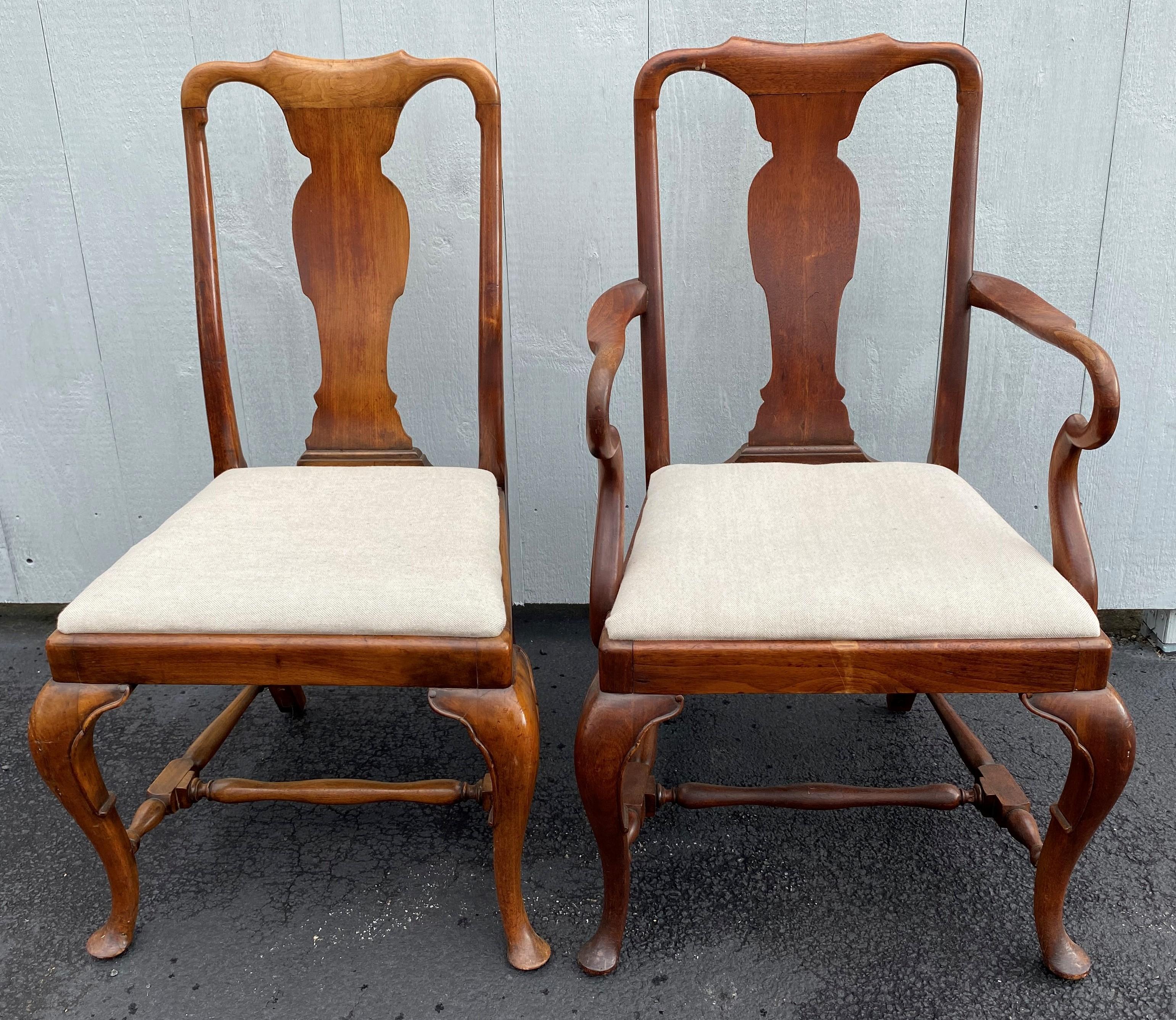 queen anne dining chairs