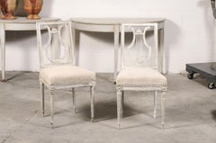 Set of Six 19th c. Lyre Back Chairs
