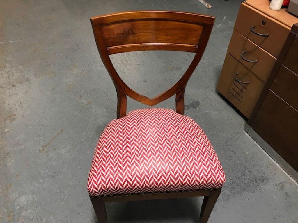 Set of Six 19th Century Biedermeier Mahogany Chairs 1