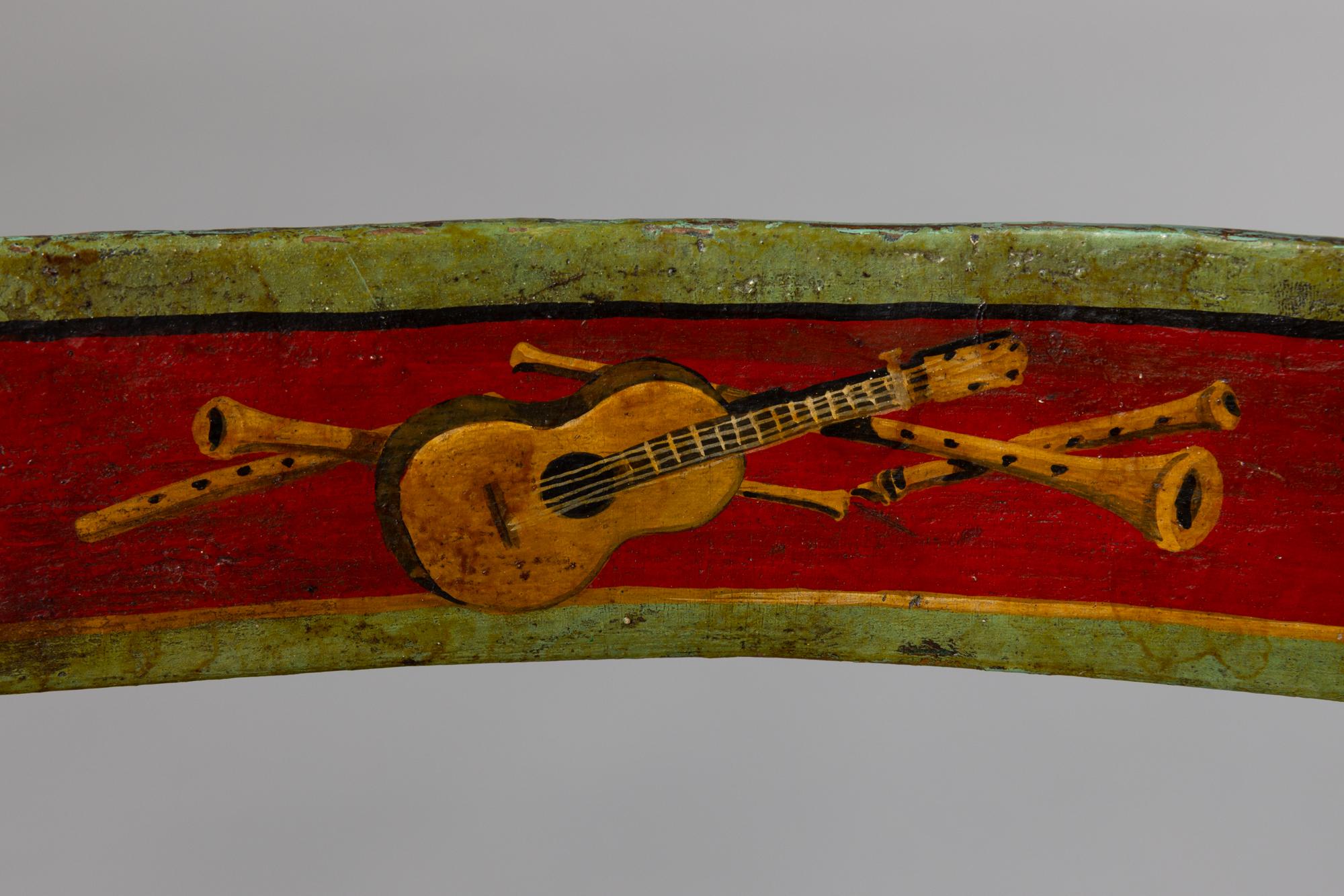 Conjunto de seis sillas del siglo XIX procedentes de un antiguo teatro italiano en venta 1