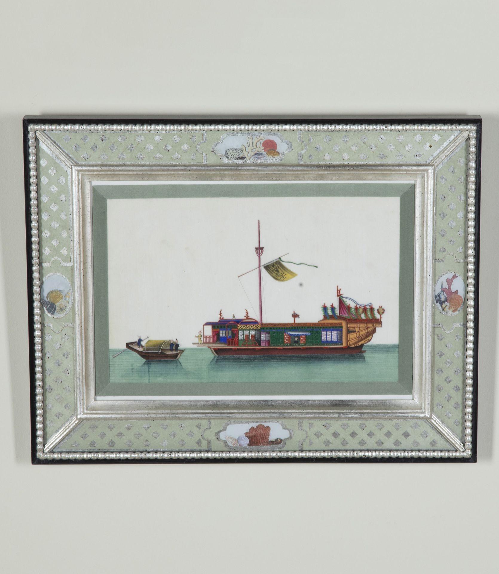 Satz von sechs chinesischen Reispapiergemälden aus dem 19. im Zustand „Gut“ im Angebot in Gloucestershire, GB