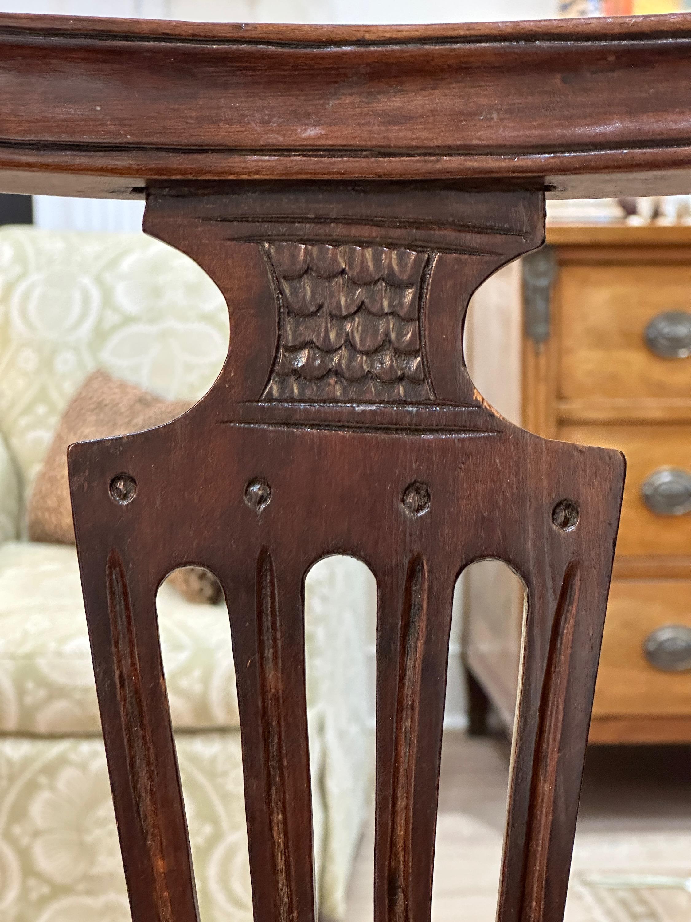 Set of Six 19th Century Country French Chairs 3