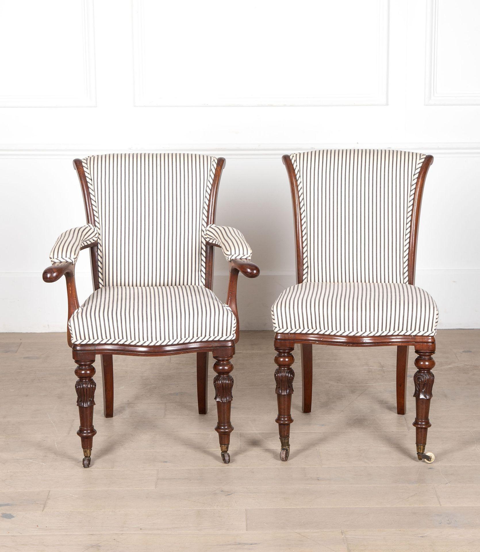 Country Set of Six 19th Century English Dining Chairs For Sale