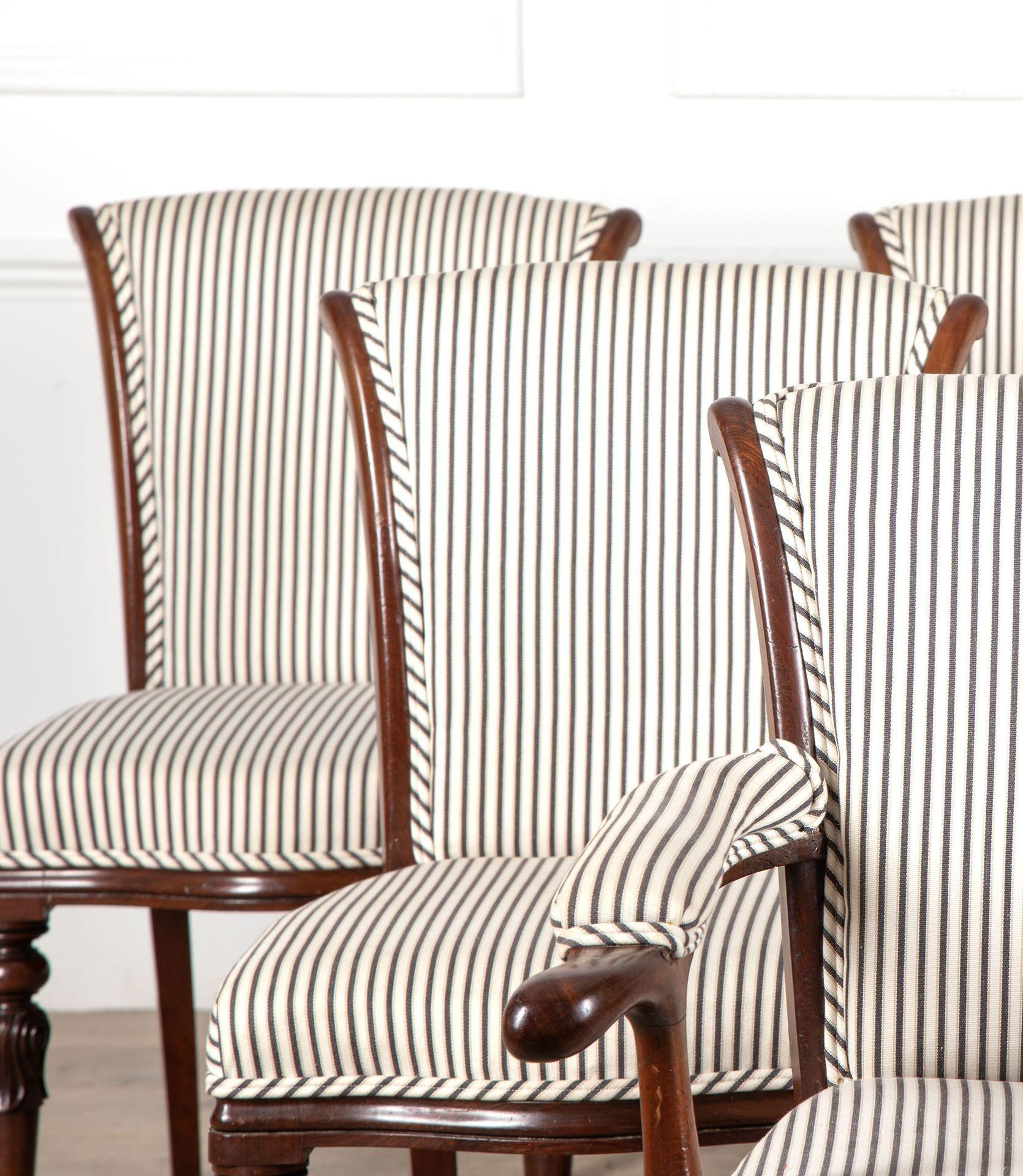 Set of Six 19th Century English Dining Chairs For Sale 2