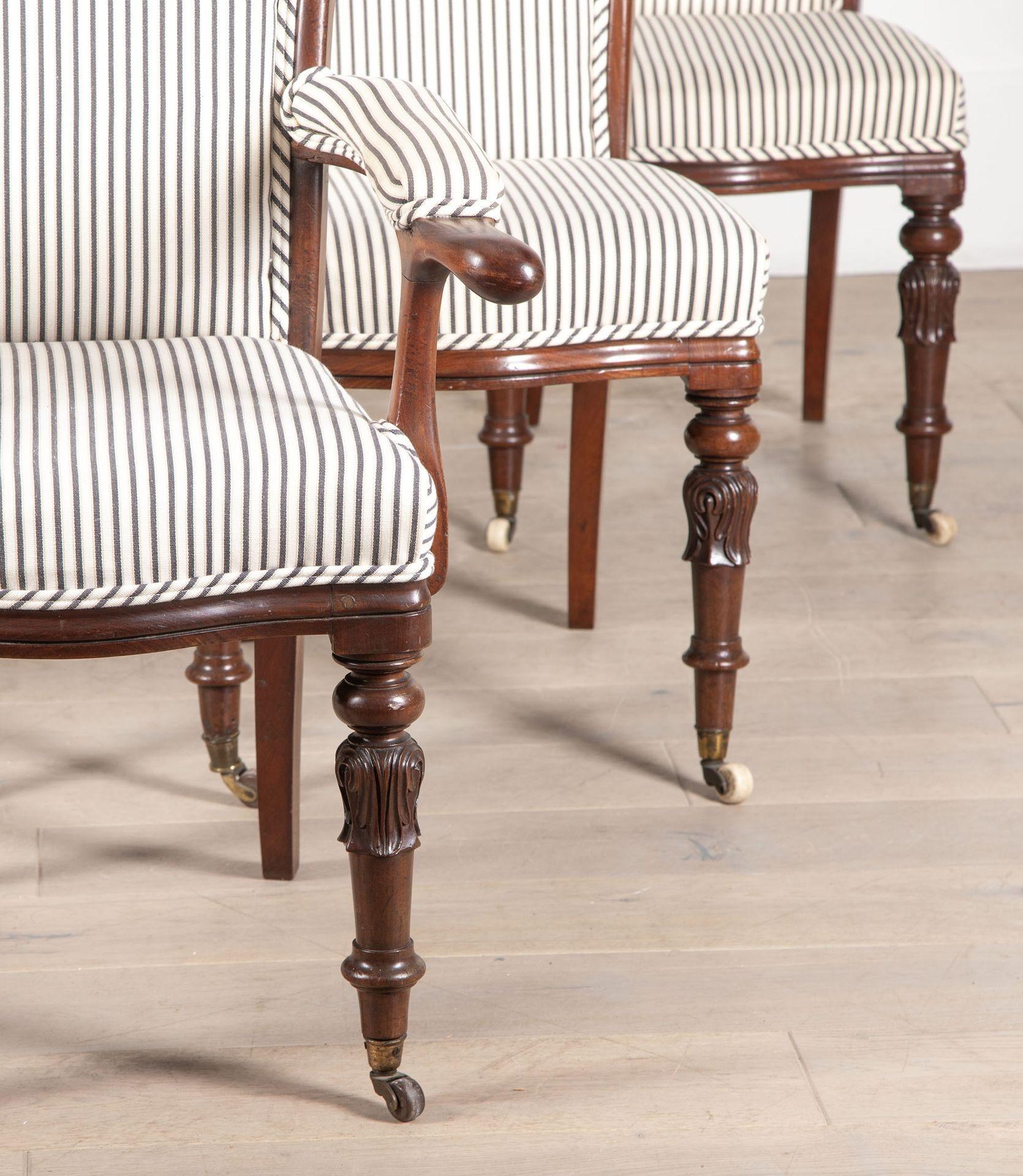 Set of Six 19th Century English Dining Chairs For Sale 3