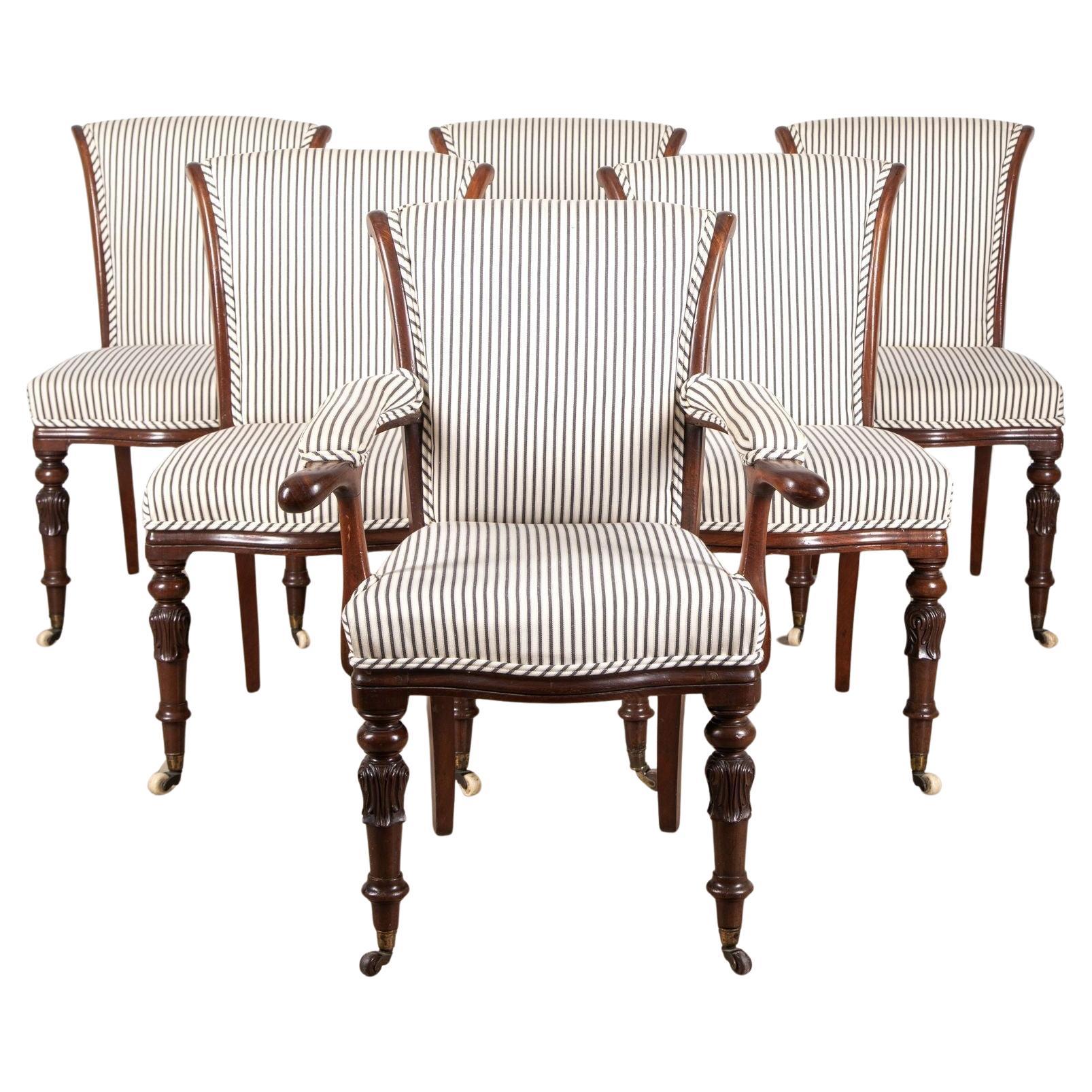 Set of Six 19th Century English Dining Chairs