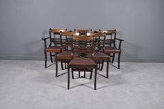 Set of Six 19th Century English Neoclassical Dining Chairs