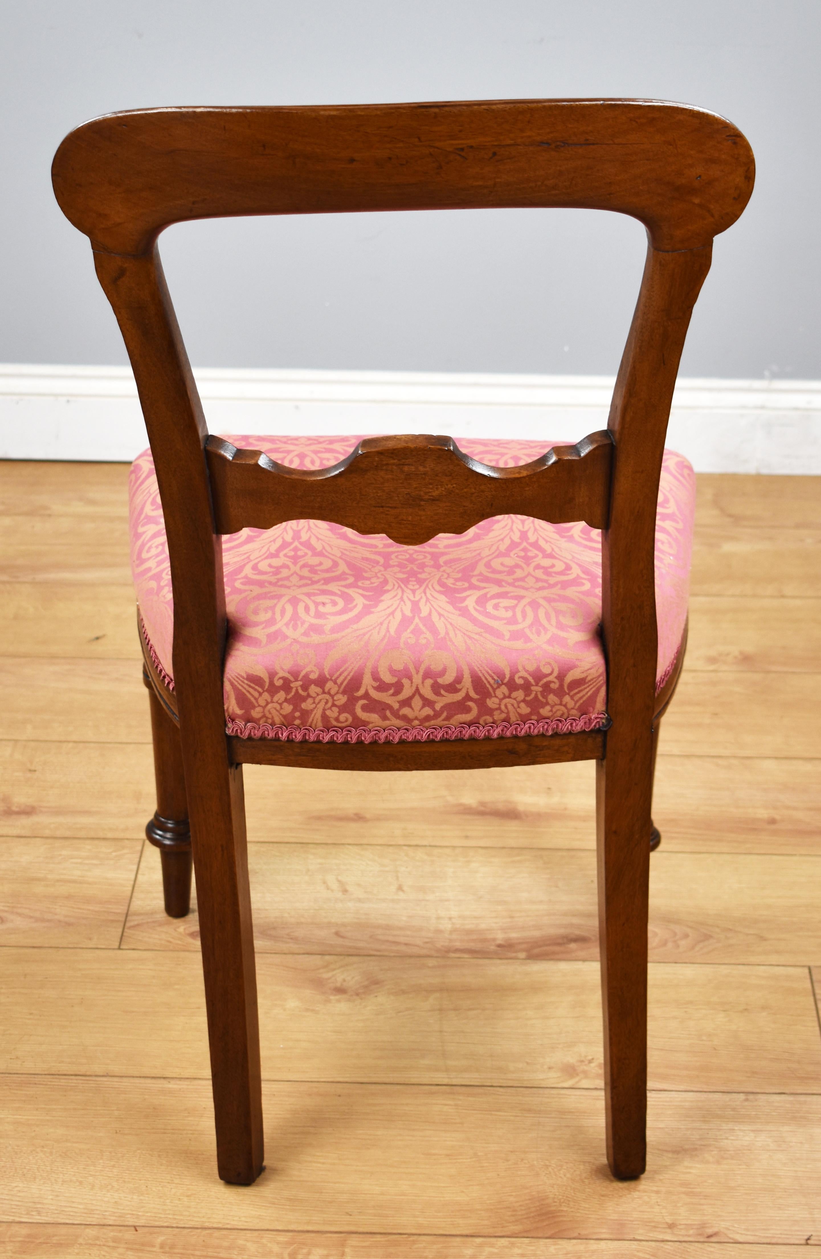 Set of Six 19th Century English Victorian Mahogany Dining Chairs 4