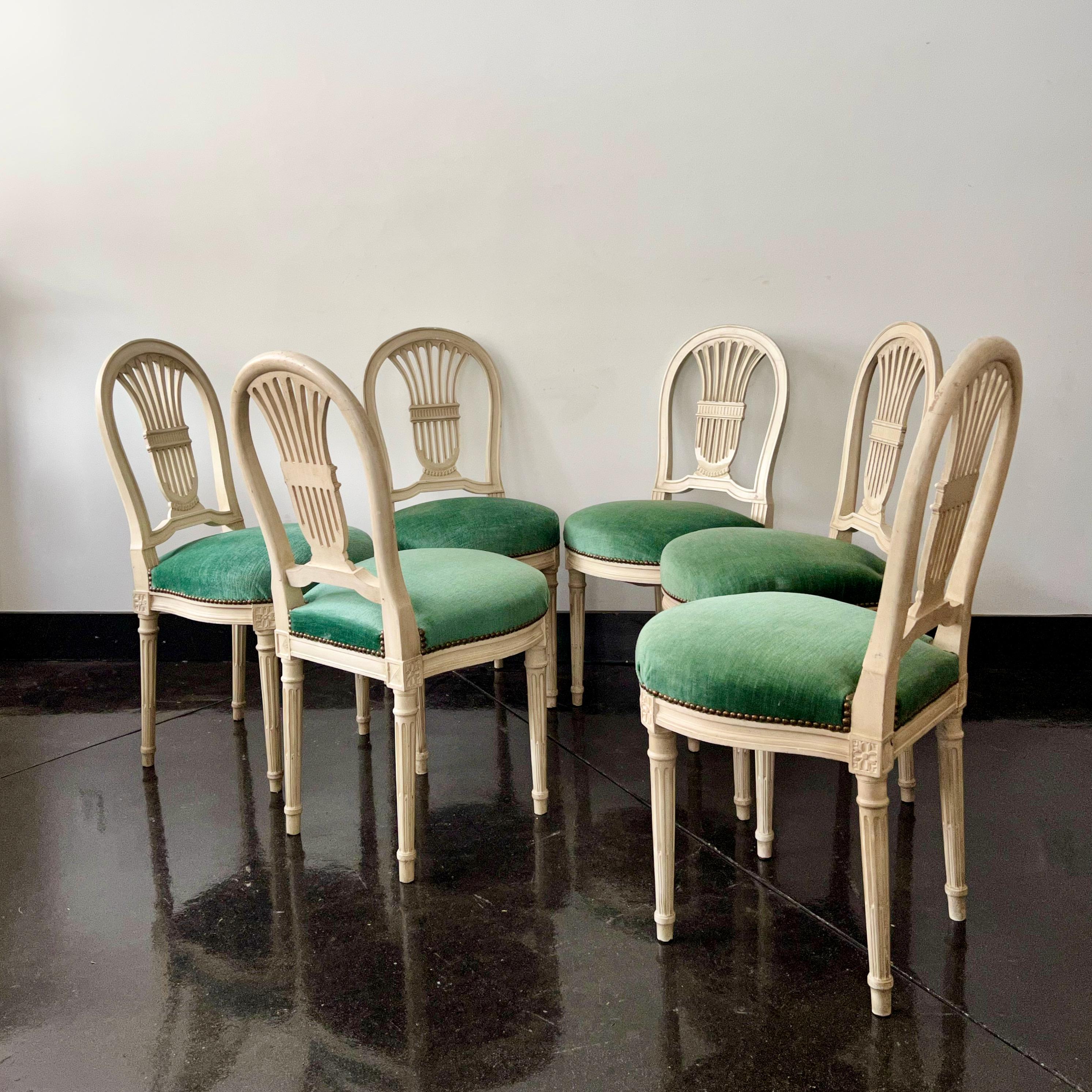 Set of Six 19th Century French Chairs For Sale at 1stDibs