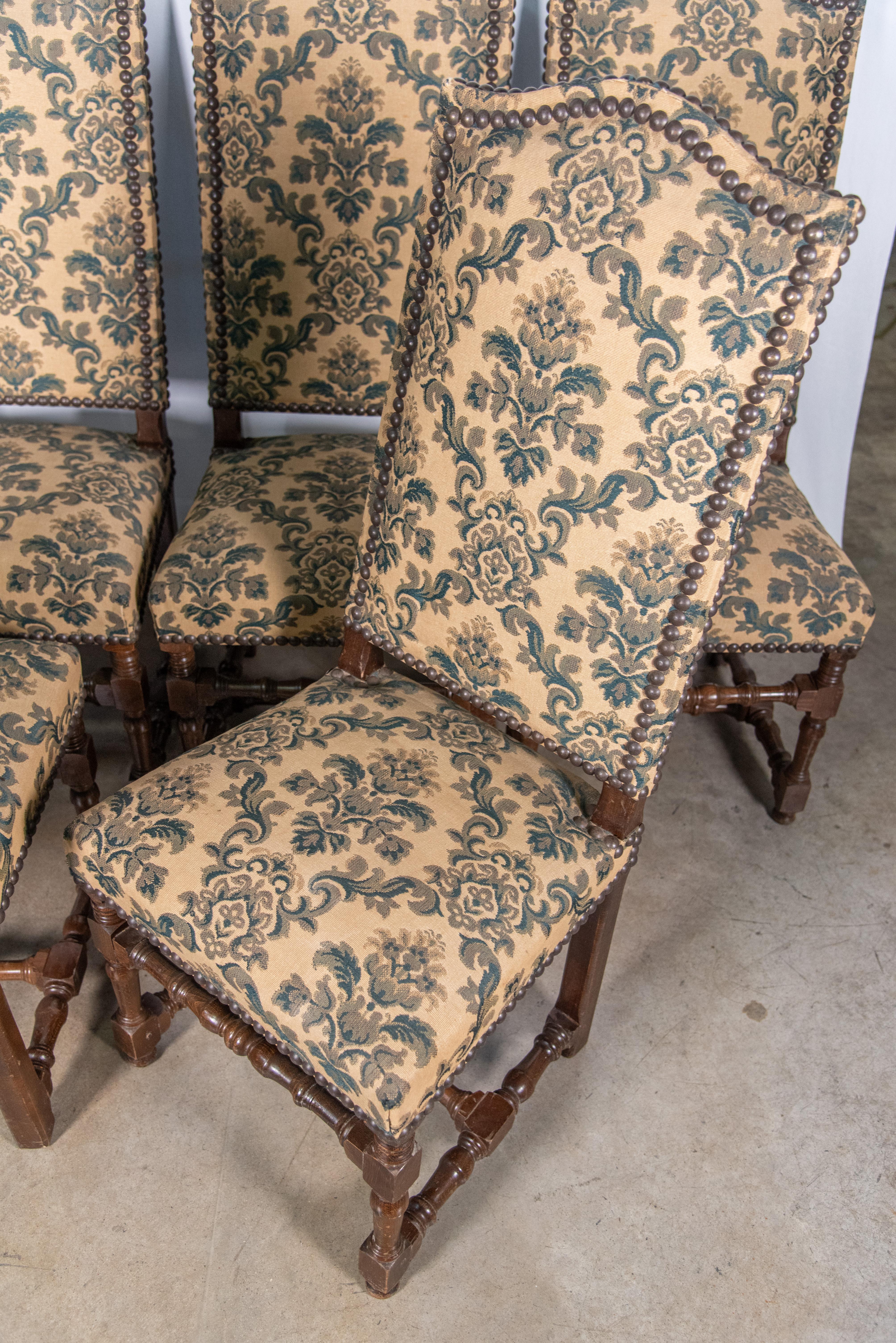 French Provincial Set of Six 19th Century French Dining Chairs For Sale