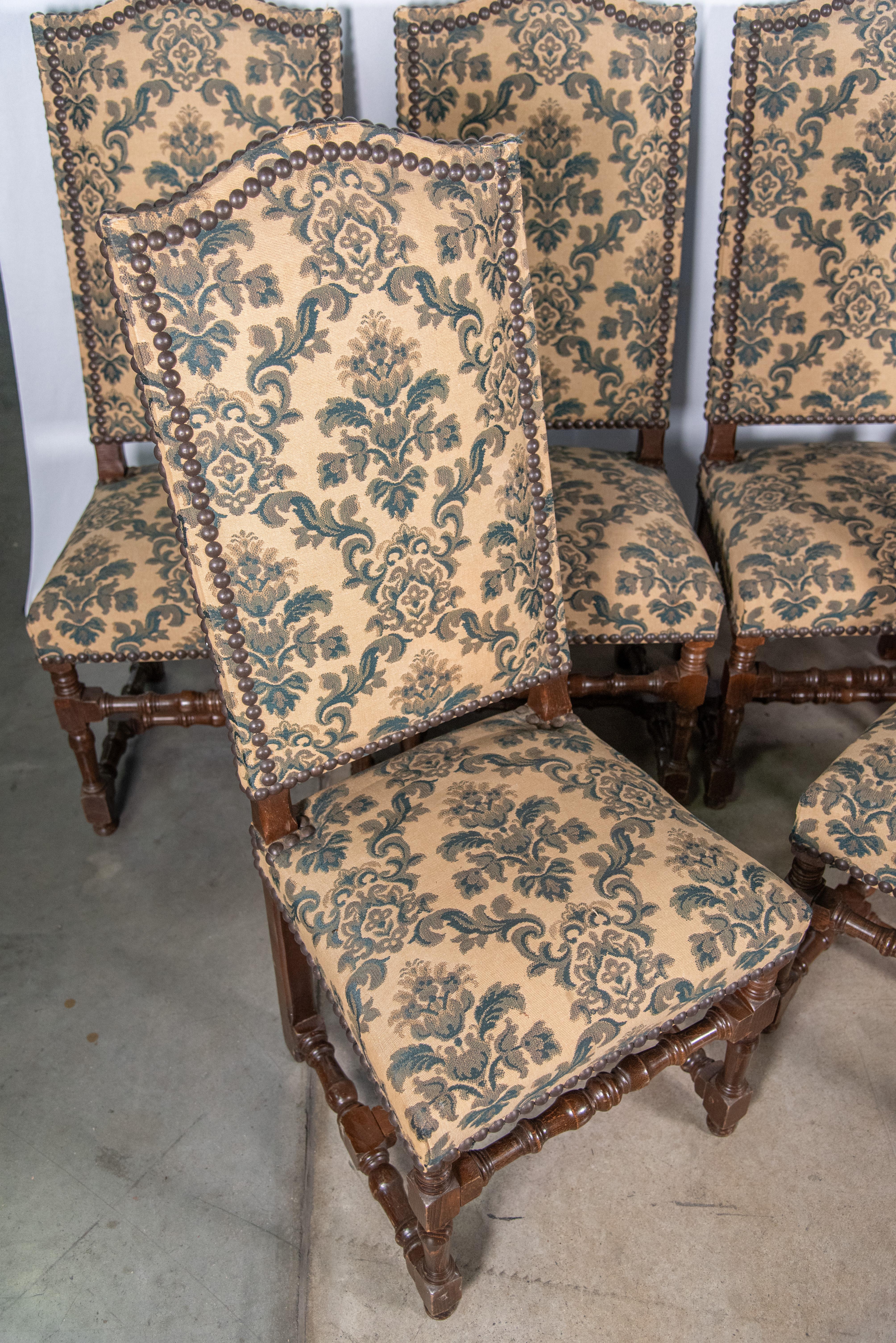 Set of Six 19th Century French Dining Chairs In Good Condition For Sale In San Antonio, TX
