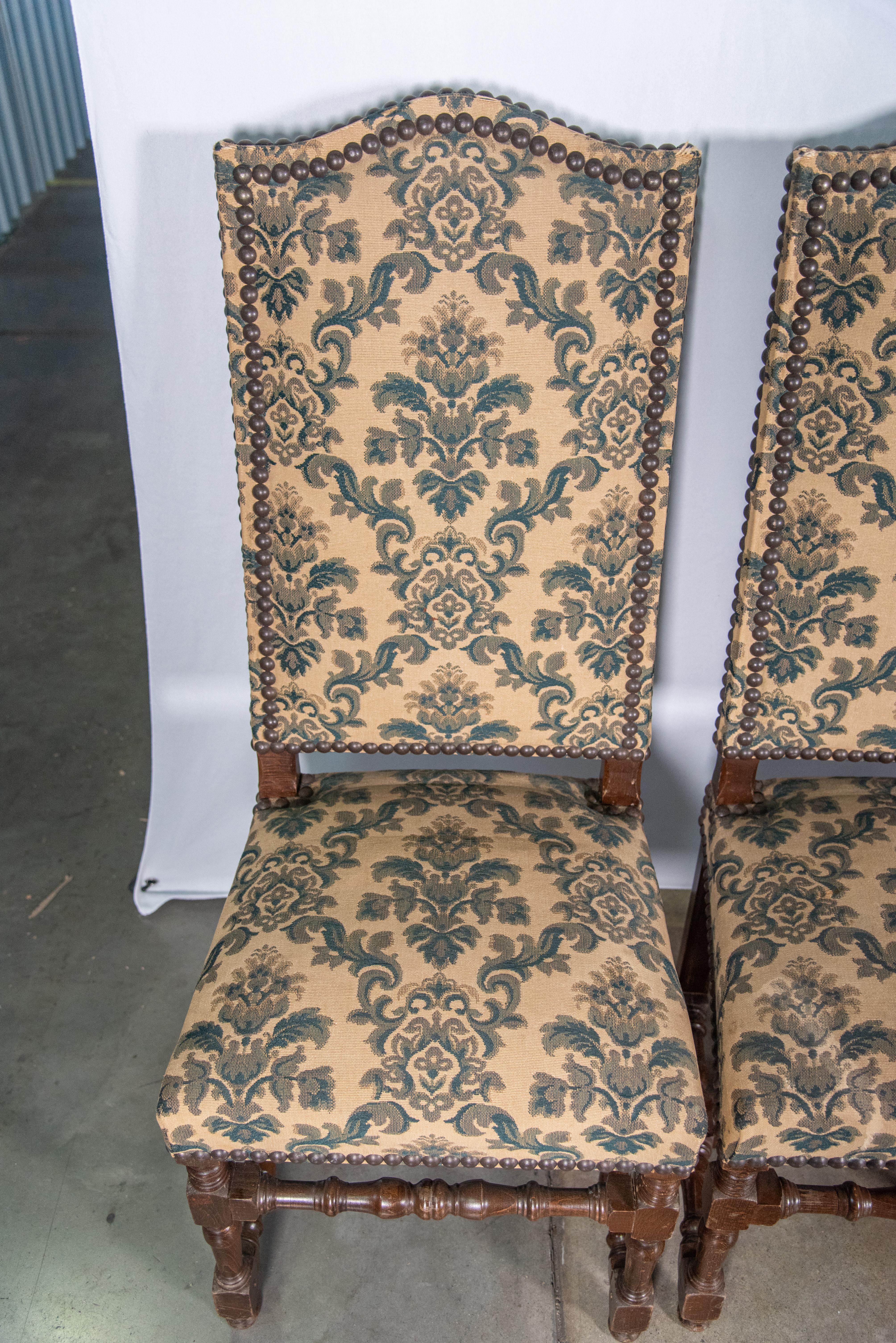 Set of Six 19th Century French Dining Chairs For Sale 2