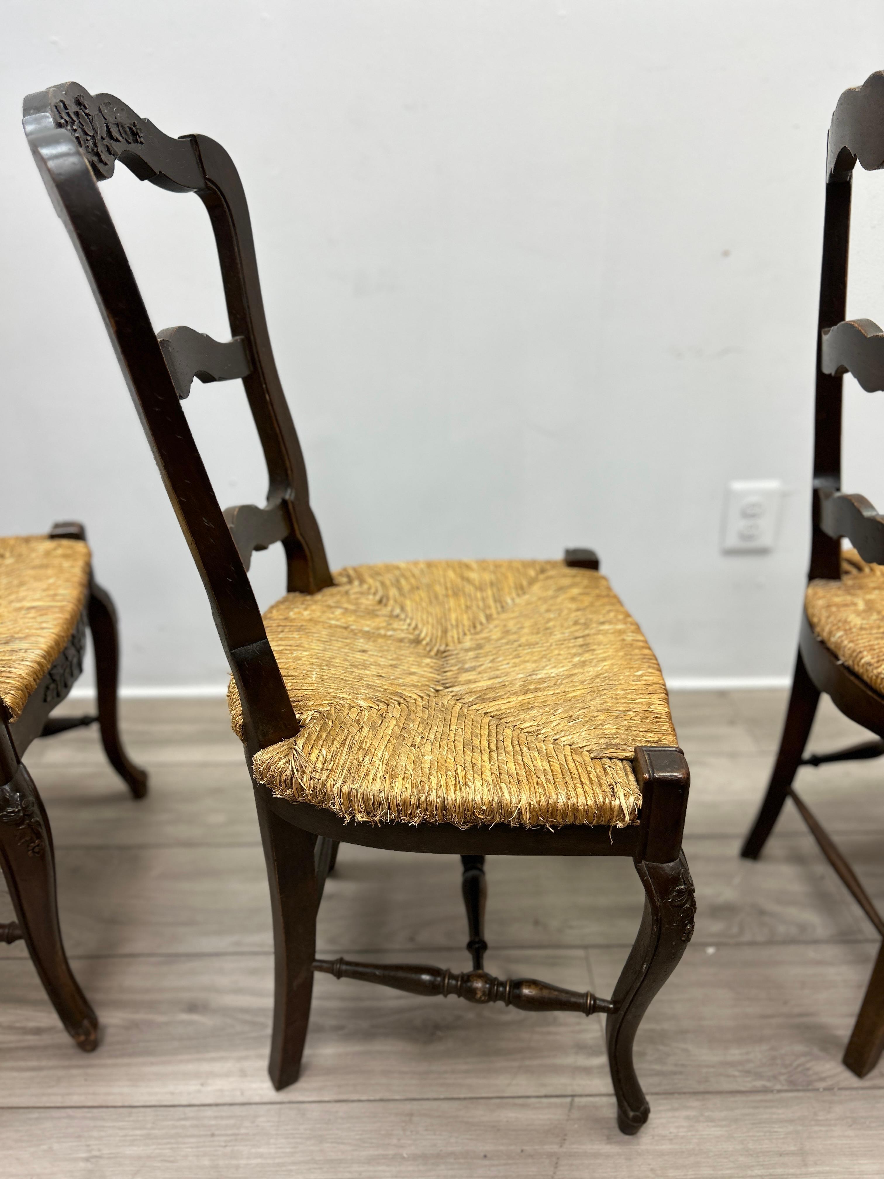 Set of Six 19th Century French Provincial Dining Chairs 9