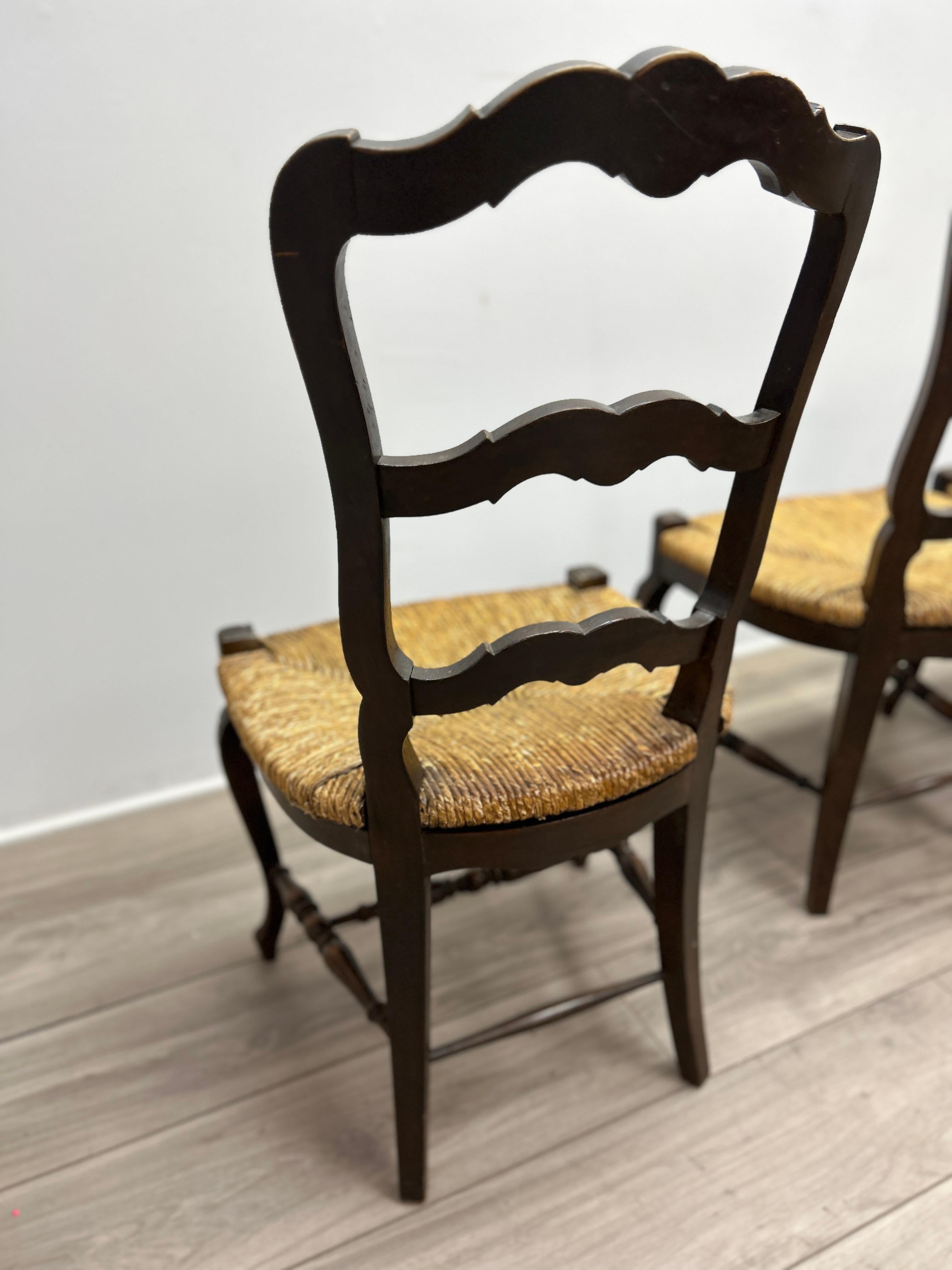 Set of Six 19th Century French Provincial Dining Chairs For Sale 10