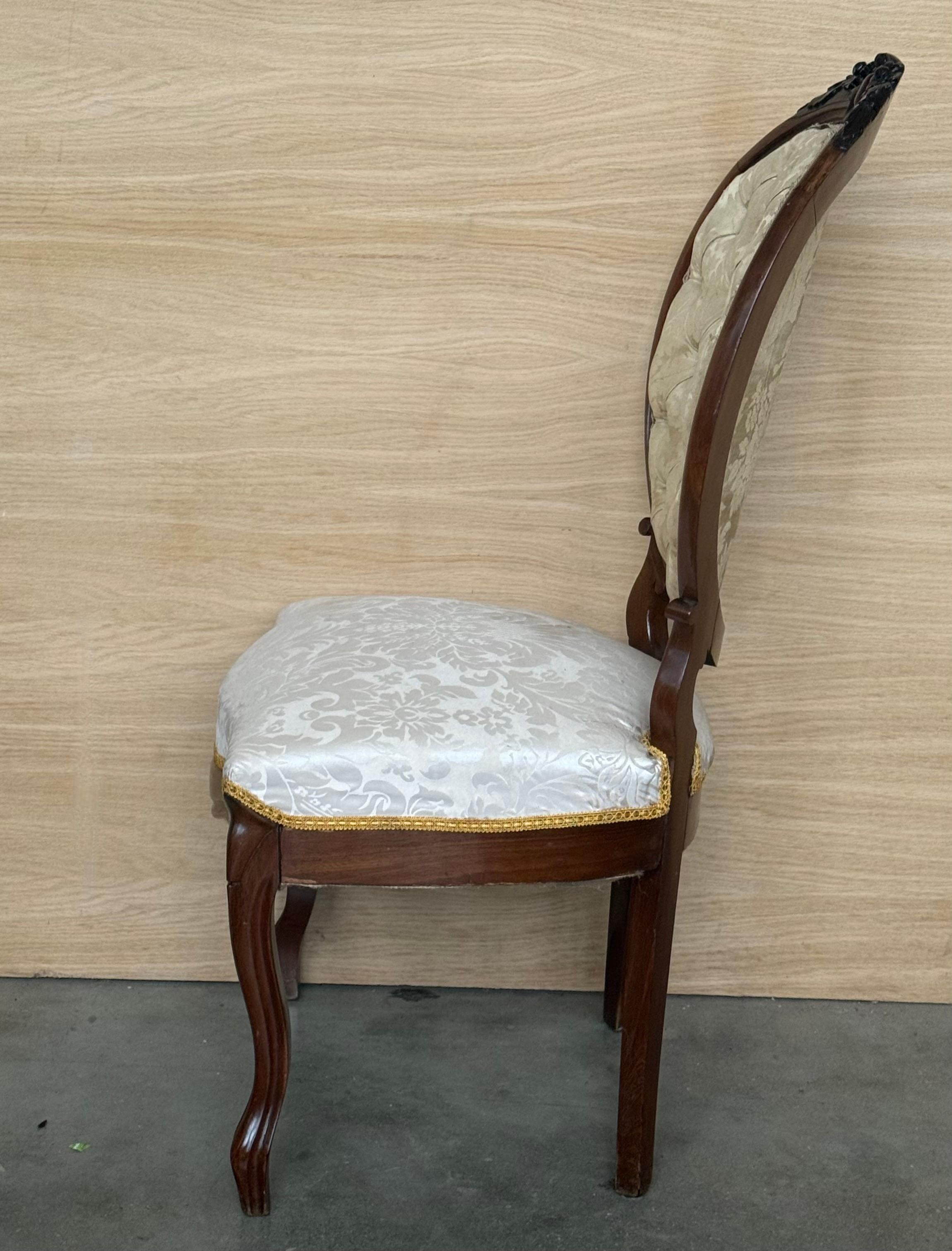 Set of Six 19th Century French Solid Walnut Louis XVI Armchairs ~ Fauteuils en vente 2