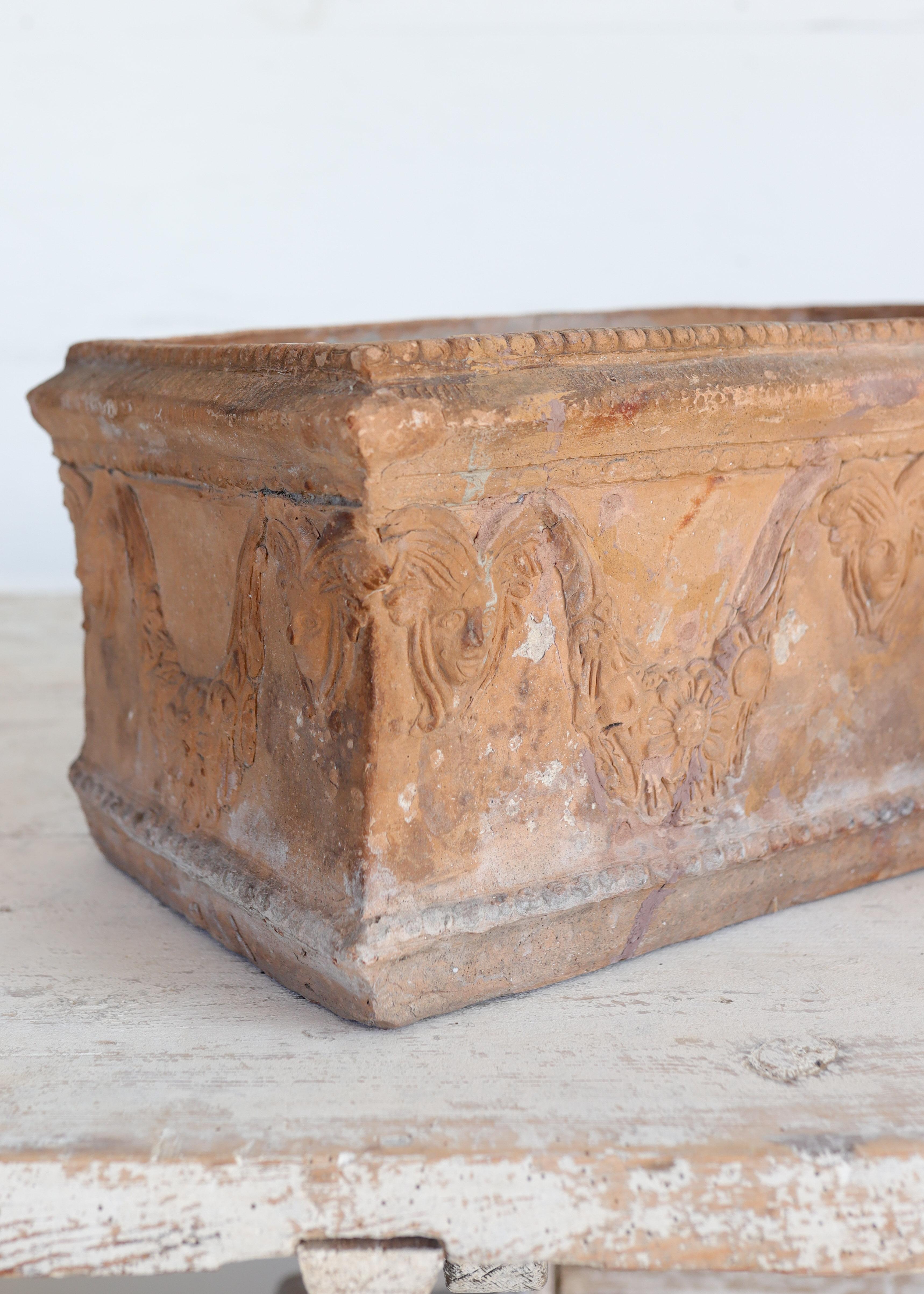 Set of Six 19th Century French Terracotta Planters For Sale 5