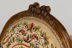 Set of Six 19th Century French Walnut Side Chairs, Louis XVI Style