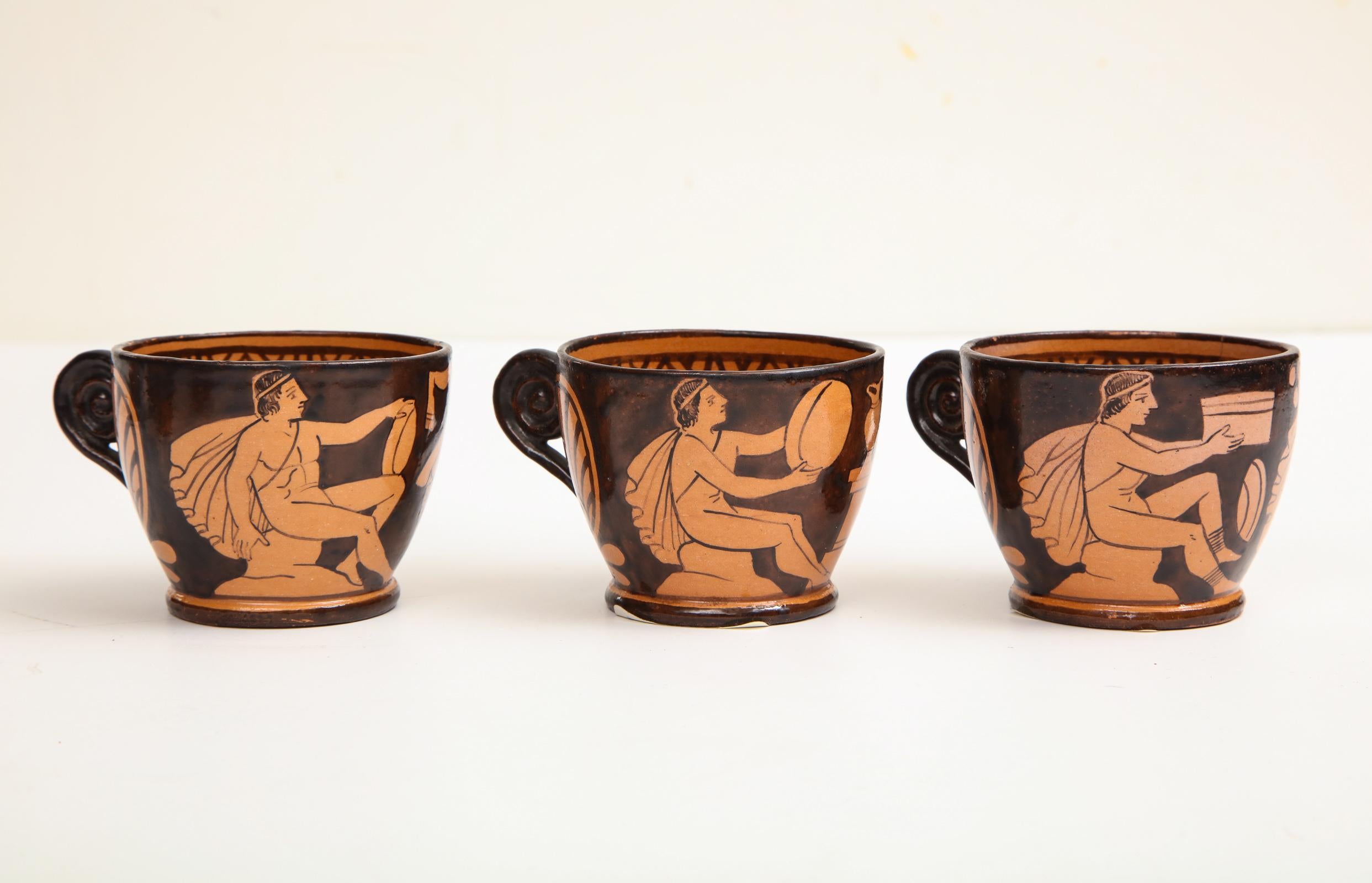 Set of Six, 19th Century Giustiniani Cups and Saucers For Sale 6