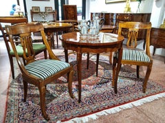 Set of six 19th Century Napoleon III Walnut Gondola Chairs Restored