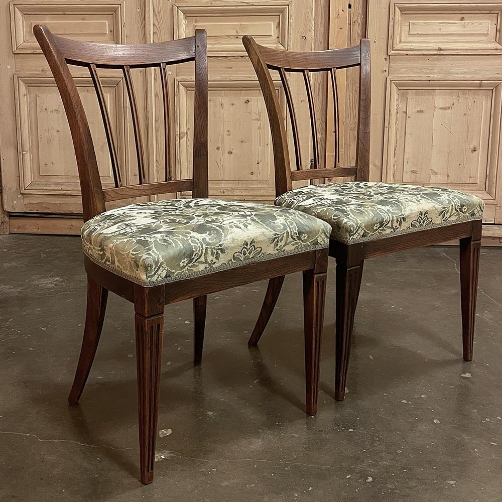 Set of Six 19th Century Swedish Dining Chairs For Sale 1