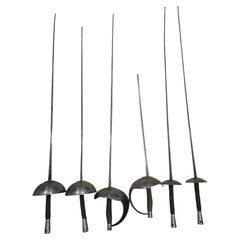 Set of Six 19th Century Toledo Fencing Swords