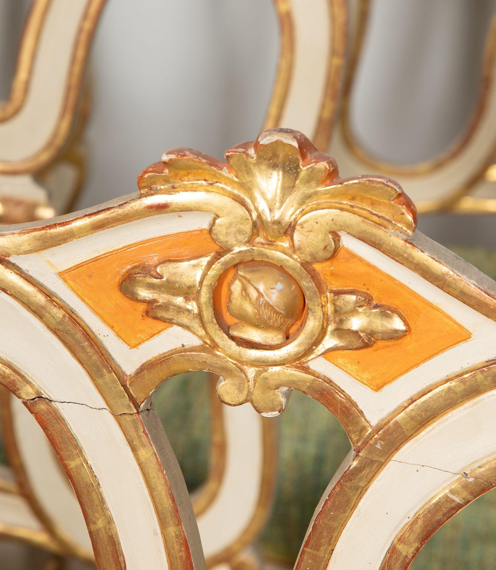 Ensemble de six chaises de salle à manger vénitiennes du 19ème siècle Bon état - En vente à Gloucestershire, GB