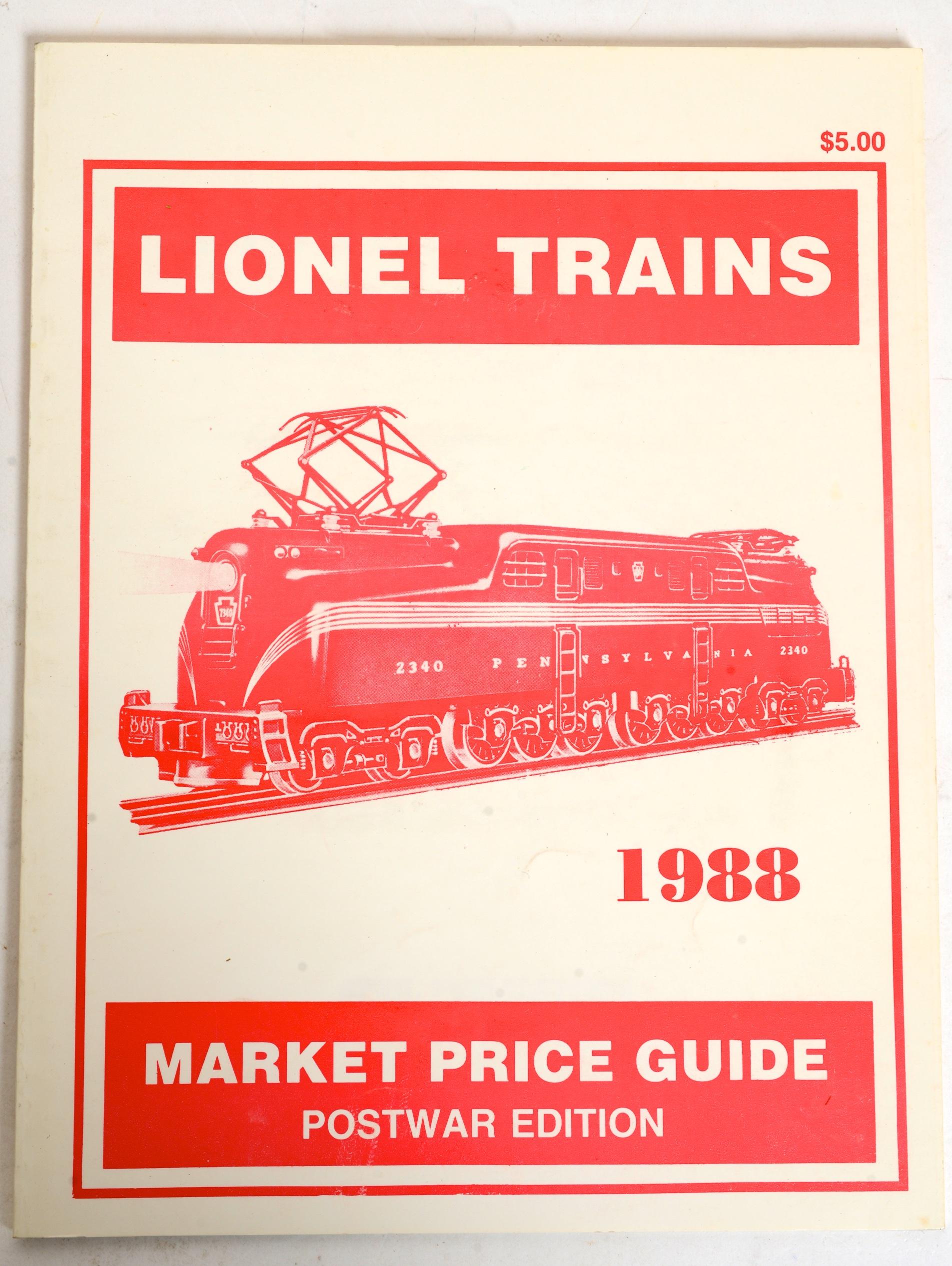 Set of Six 1st Ed, Limited Ed and Signed Books on Lionel Toy Trains. 1. Greenberg's Guide to Lionel Trains by Bruce C. Greenberg, 1945-1969. Sykesville: Greenberg Publishing Company, 1987. Sixth edition paper back. 232 pp. 2. Greenberg's Guide to