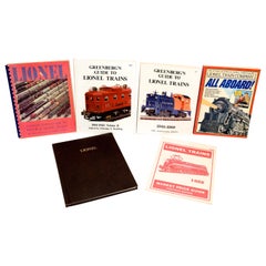 Vintage Set of Six 1st Ed, Limited Ed and Signed Books on Lionel Toy Trains