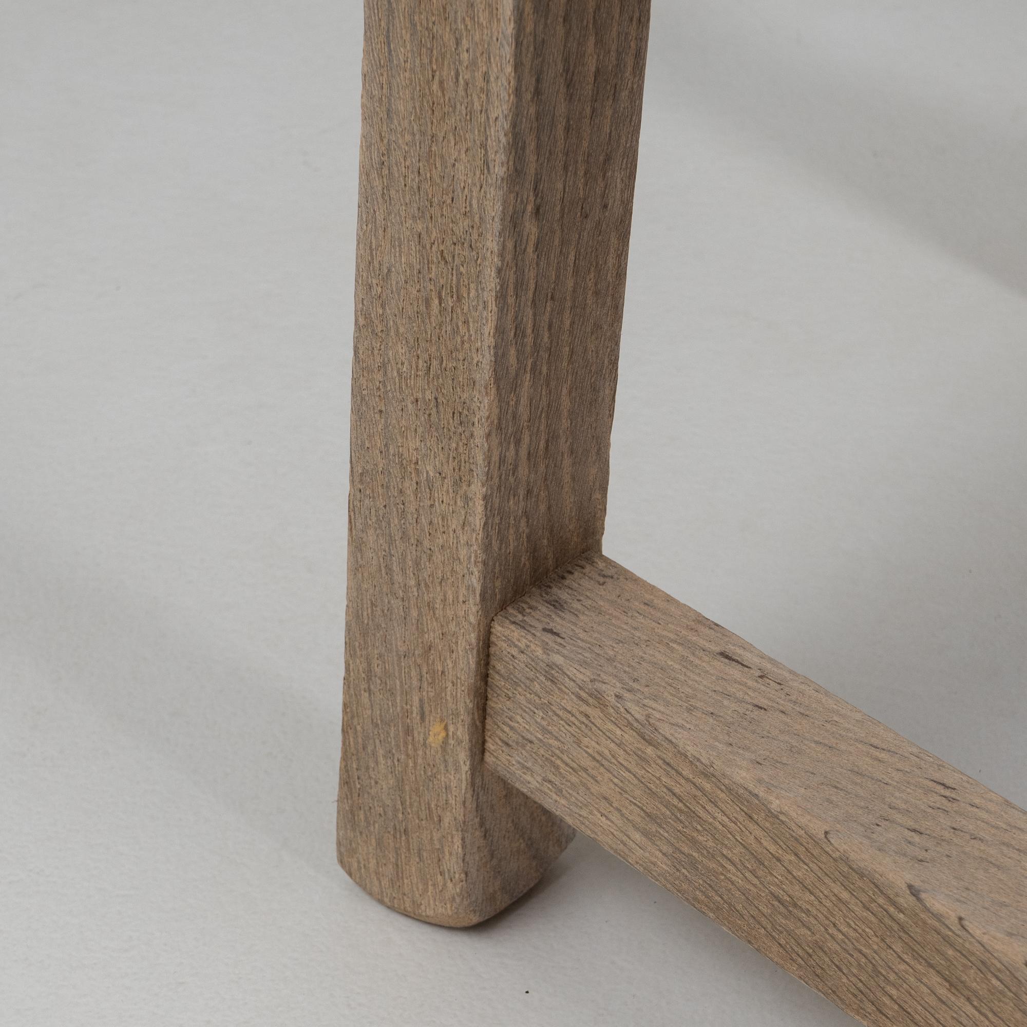 Set di sei sedie da pranzo in quercia imbottite del 20° secolo in Belgio con schienale a scaletta in Oak in vendita 1