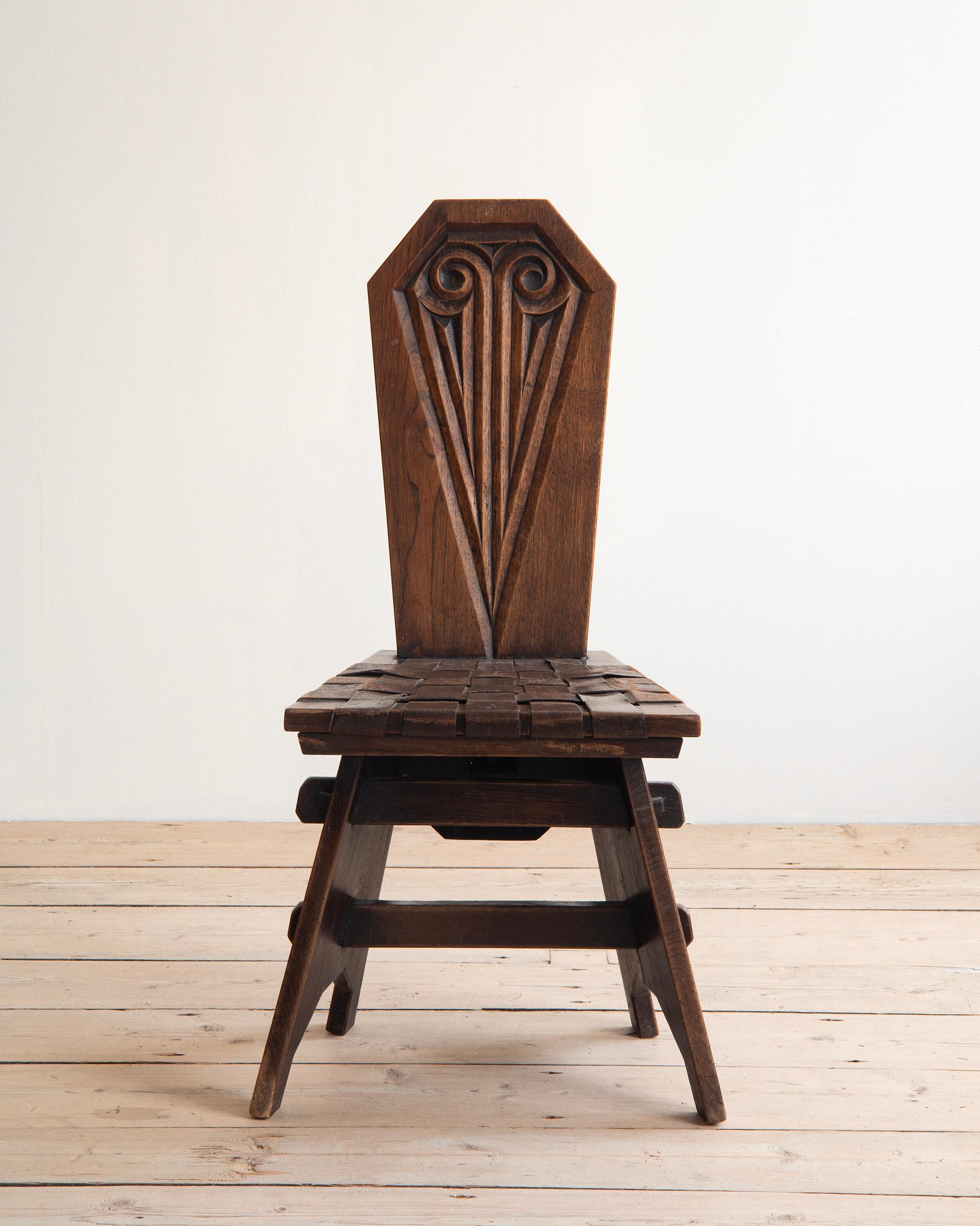 Français Ensemble de six chaises du 20e siècle par Joseph Savina en vente