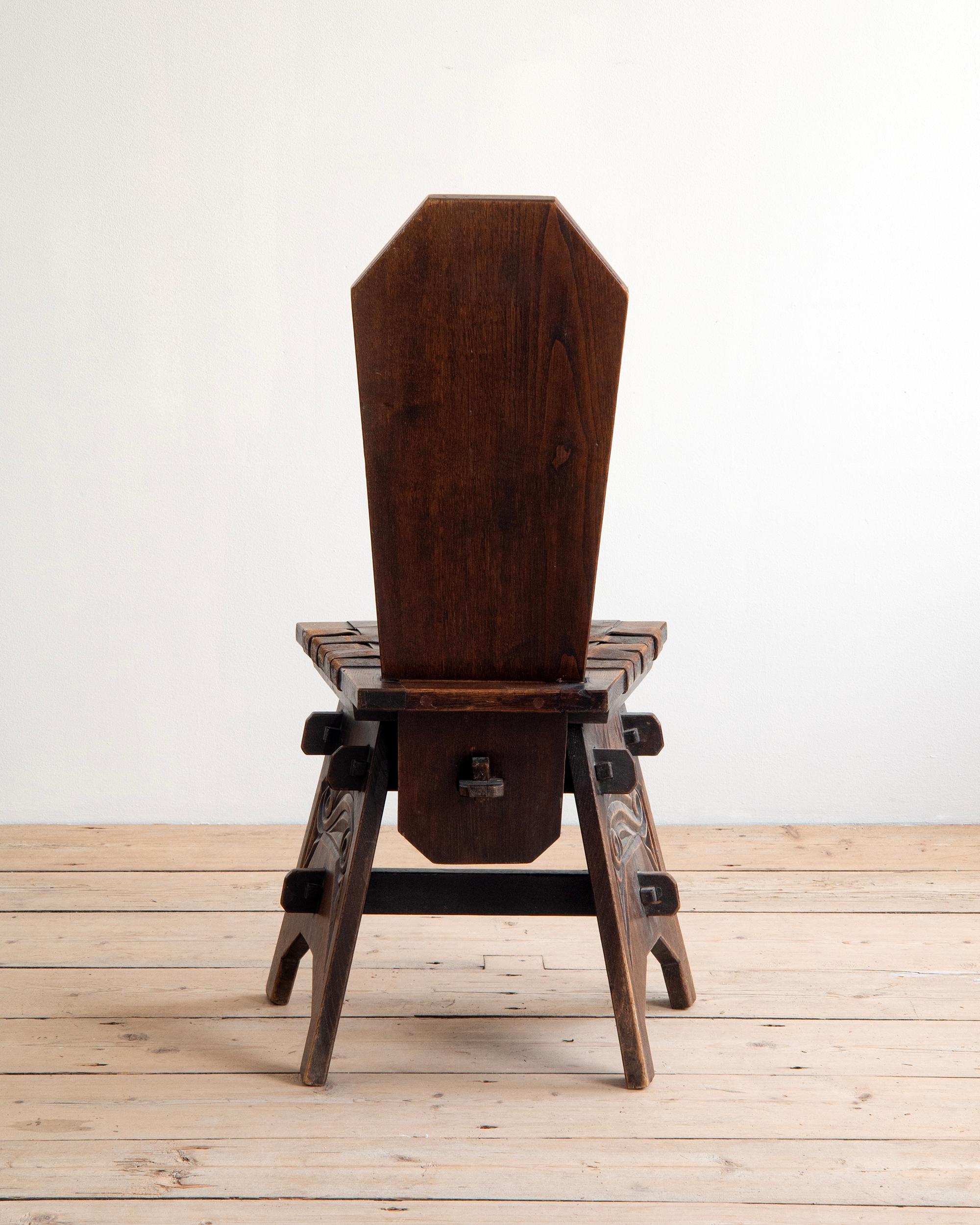 Ensemble de six chaises du 20e siècle par Joseph Savina Bon état - En vente à Allerum, SE