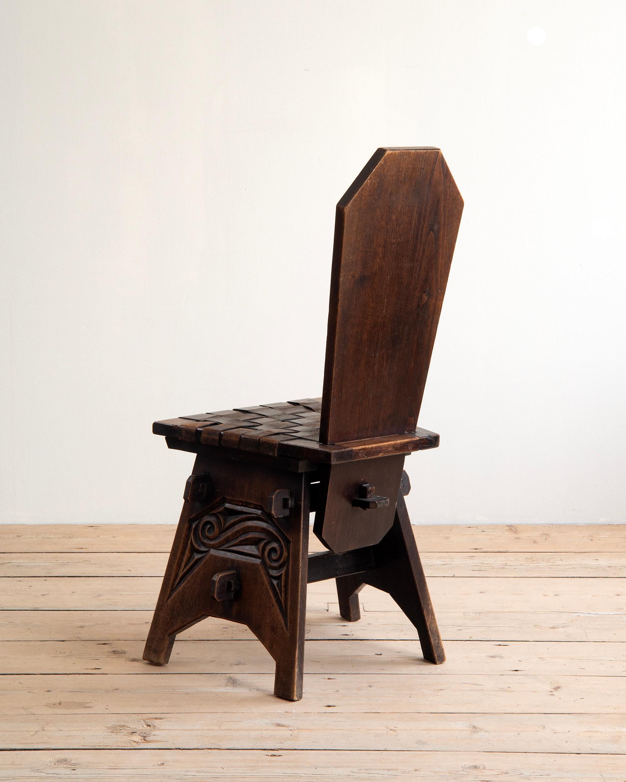 20ième siècle Ensemble de six chaises du 20e siècle par Joseph Savina en vente